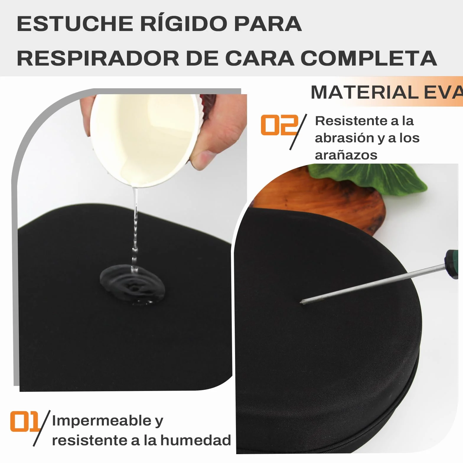 Estuche de viaje rígido para máscara respiratoria facial completa 3M 6700 6800 6900, estuche rígido para máscara respiratoria facial completa serie 6000, bolsa para máscara de gas, bolsa para máscara
