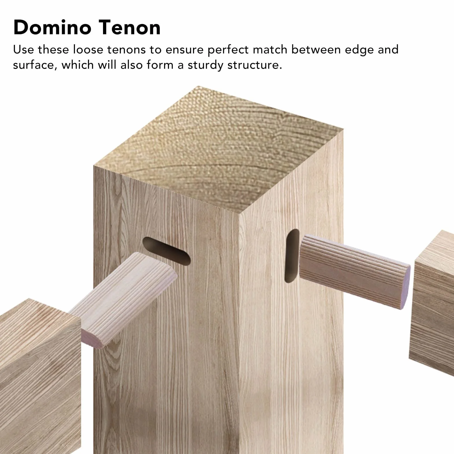 50 uds. Tenones de Madera de Abedul para Empalme 8x40 mm, Piezas para Carpintería y Fabricación de Muebles, Ideal para Ensamblaje de Gabinetes y Posicionamiento Preciso