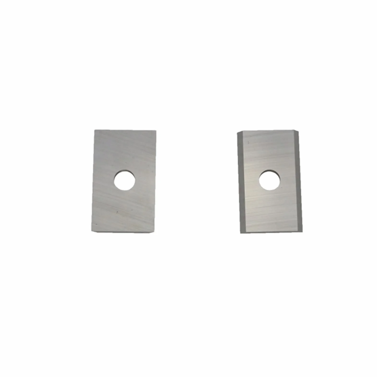 Tipo de swing tipo multifunción 10 Herramientas de cuchilla de carburo sólido rectangulares de 20 mm (20 mmx12mmx1.5mm) con 2 orificios y 4 cuchillas para herramientas de torneado en madera áspera