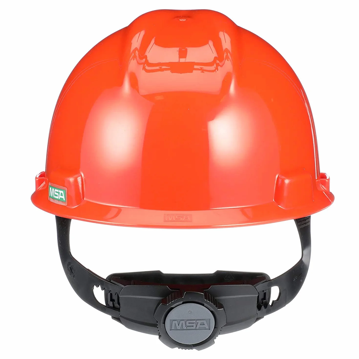 MSA 475361 Tapa ranurada V-Gard, con suspensión Fas-Trac III, Orange, Estándar
