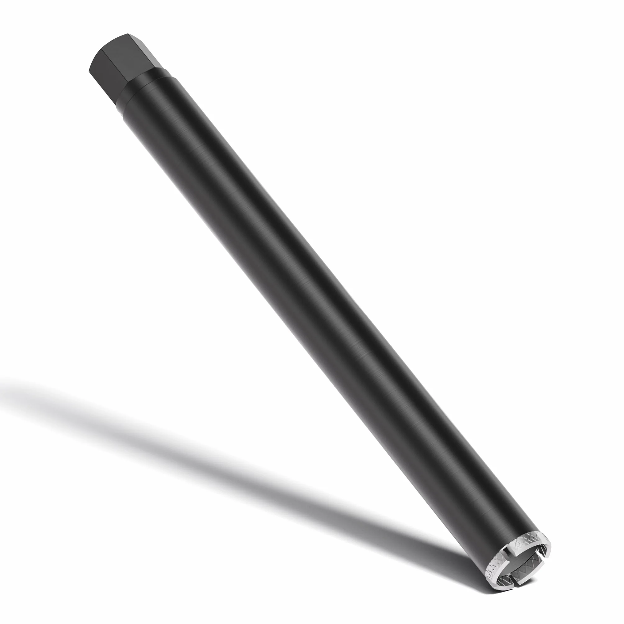 Wiltec Broca diamantada Ø 52 mm largo 450 mm UNC 1¼ tipo 2 broca hueca de perforación en húmedo corona broca de diamante saca núcleos para perforación hormigón, piedra, granito