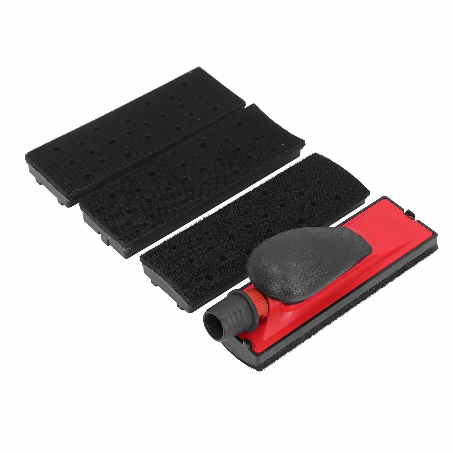 Bloque de Lijado Manual, Fácil de Usar Lijado de Plástico Bloque de Lijado 4 Tipos Chasis Interruptor de Entrada de Aire Ajustable Multifuncional para Limpieza del Hogar