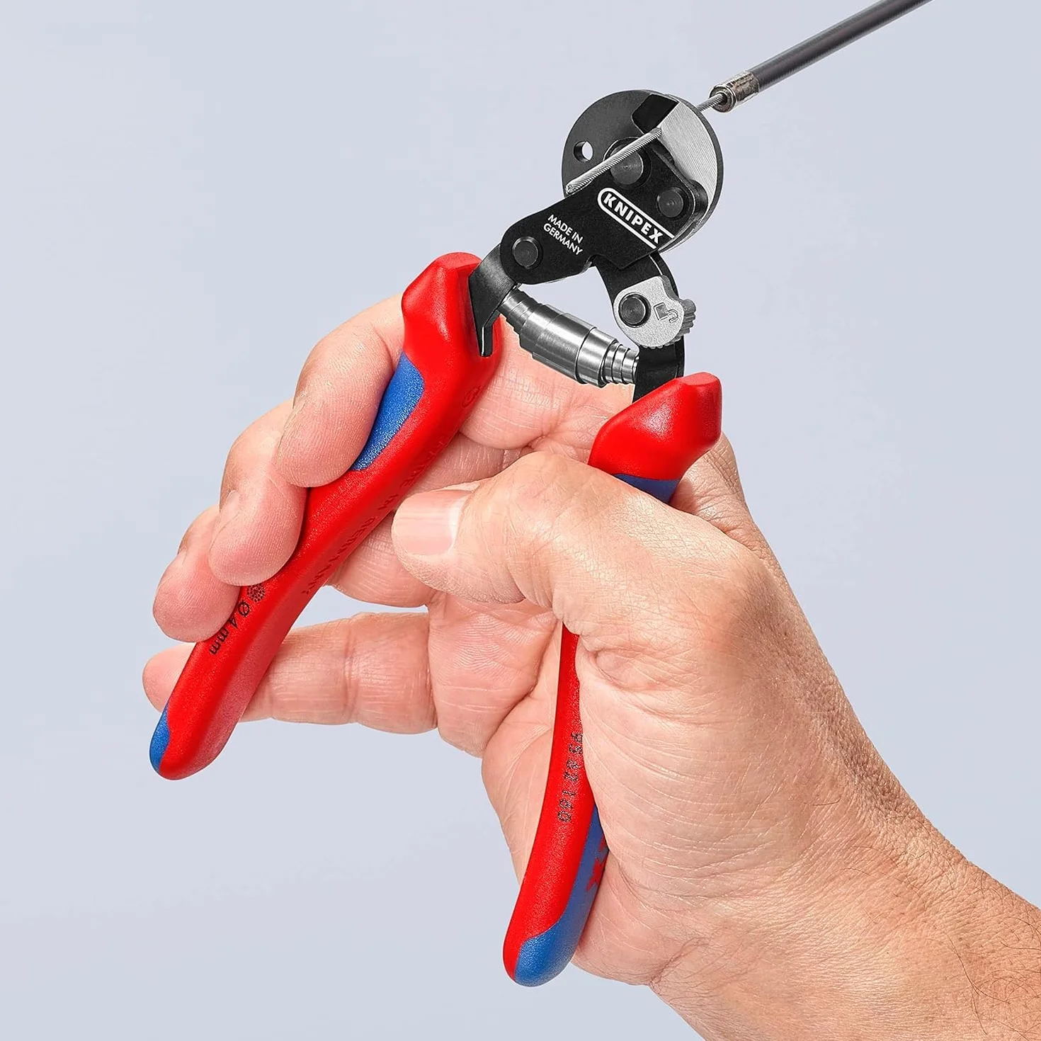 KNIPEX Cortacables para cable trenzado también para cables trenzados de alta resistencia con mangos multicomponente 160 mm, 95 62 160