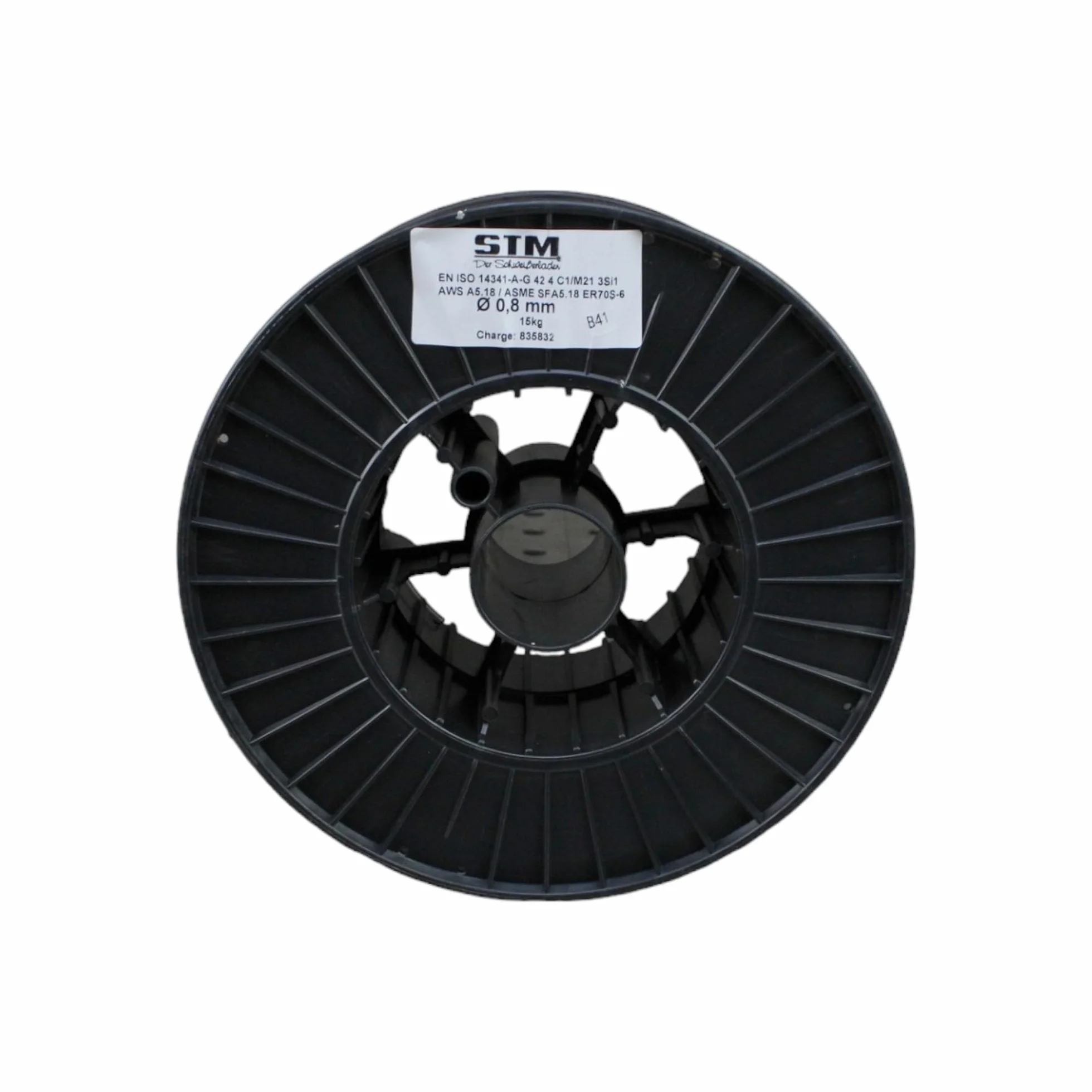 Alambre de soldadura de gas de protección, SG2, 0,8 mm, CO2, G3Si1, MIG/MAG, 15 kg, K300