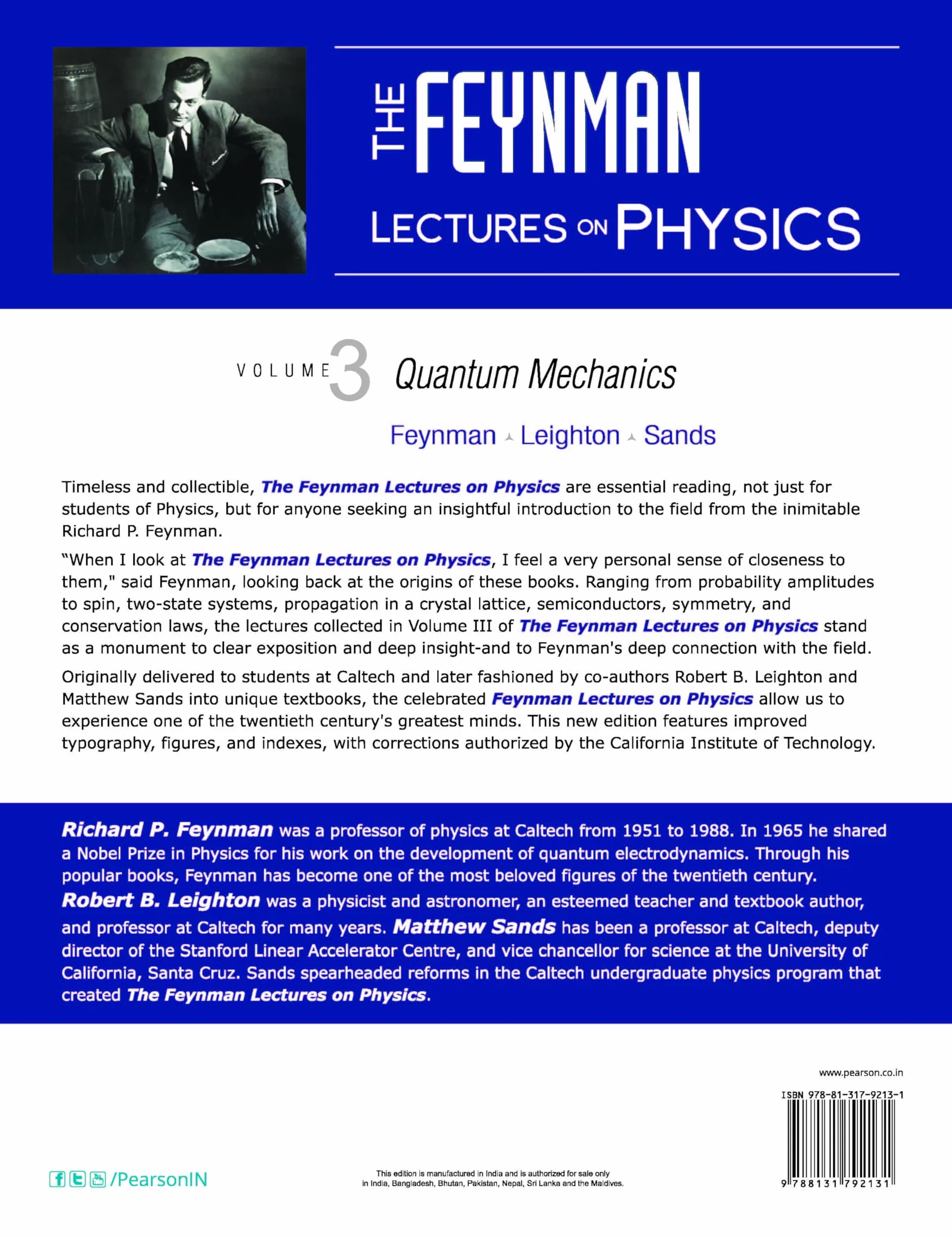 Feynman Lectures On Physics Vol. 3: Quantum Mechanics