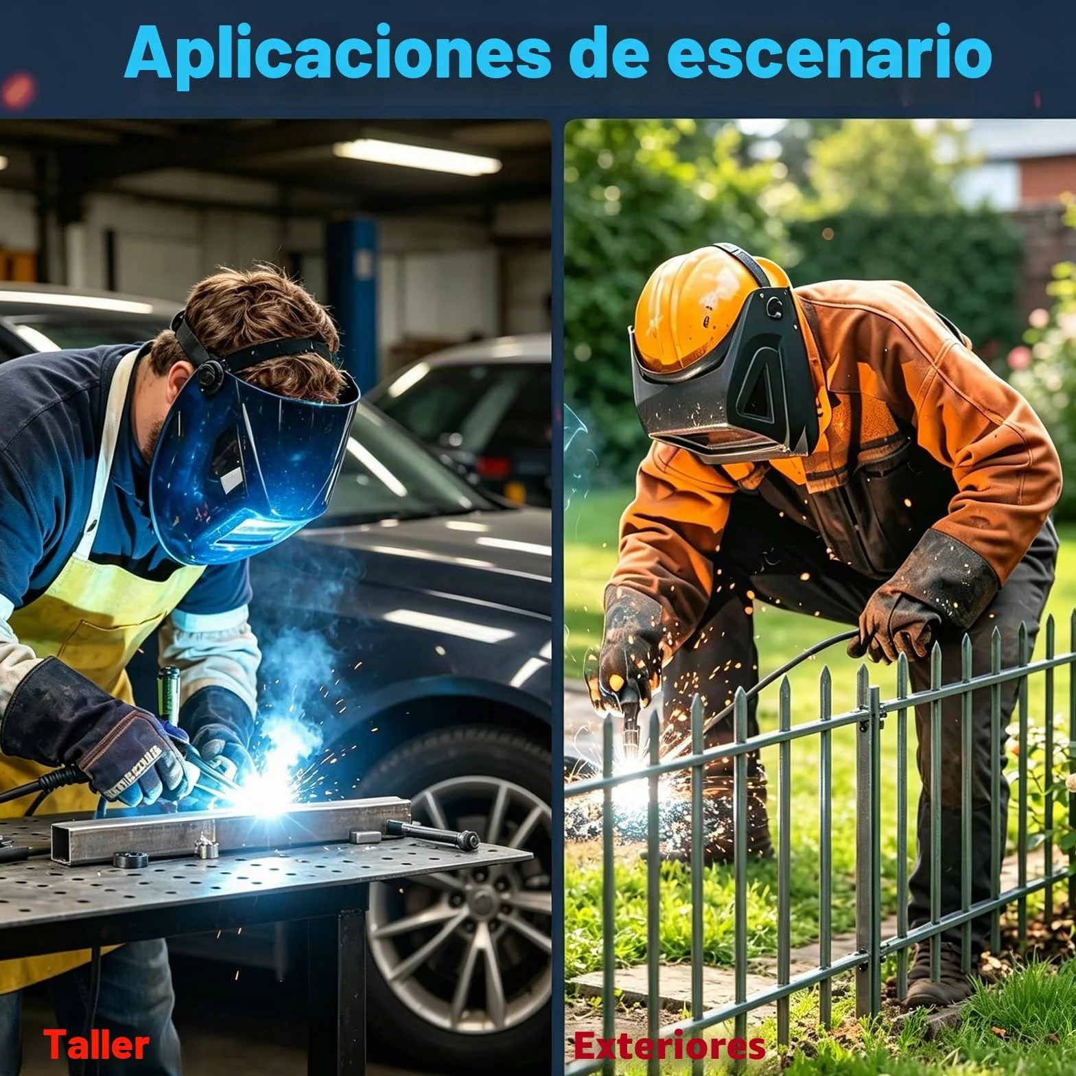 Reboot Soldadora multifunción 7 en 1 205 A – MIG/MAG, sin gas, MMA, Lift-TIG, soldadura por puntos, preparación de aluminio, pantalla digital, 240 V, ideal para bricolaje y taller