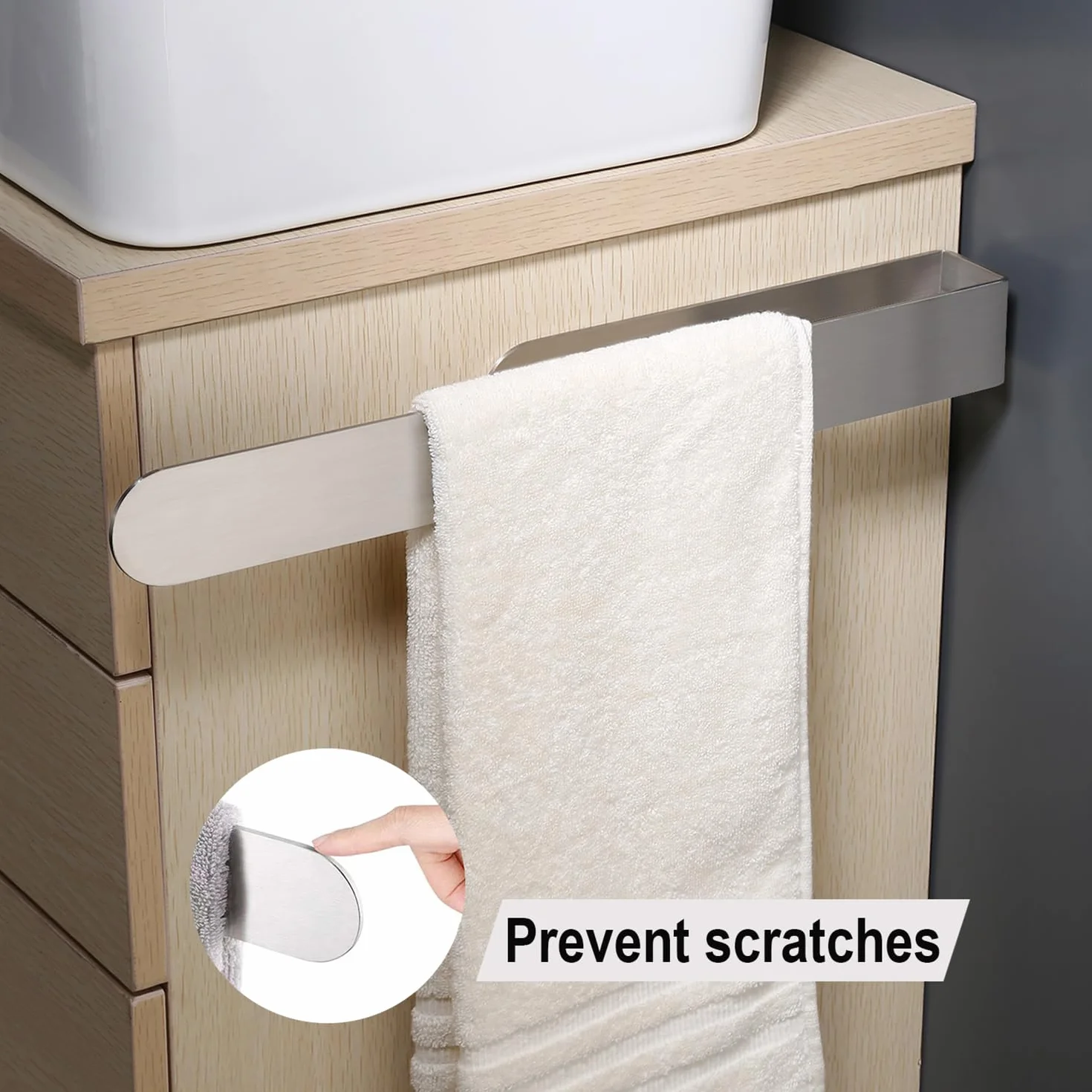 Toalleros de Baño Sin Taladro 9PCS Acero Inoxidable SUS304 Kit Accesorios Baño con Portarrollos Papel Higienico