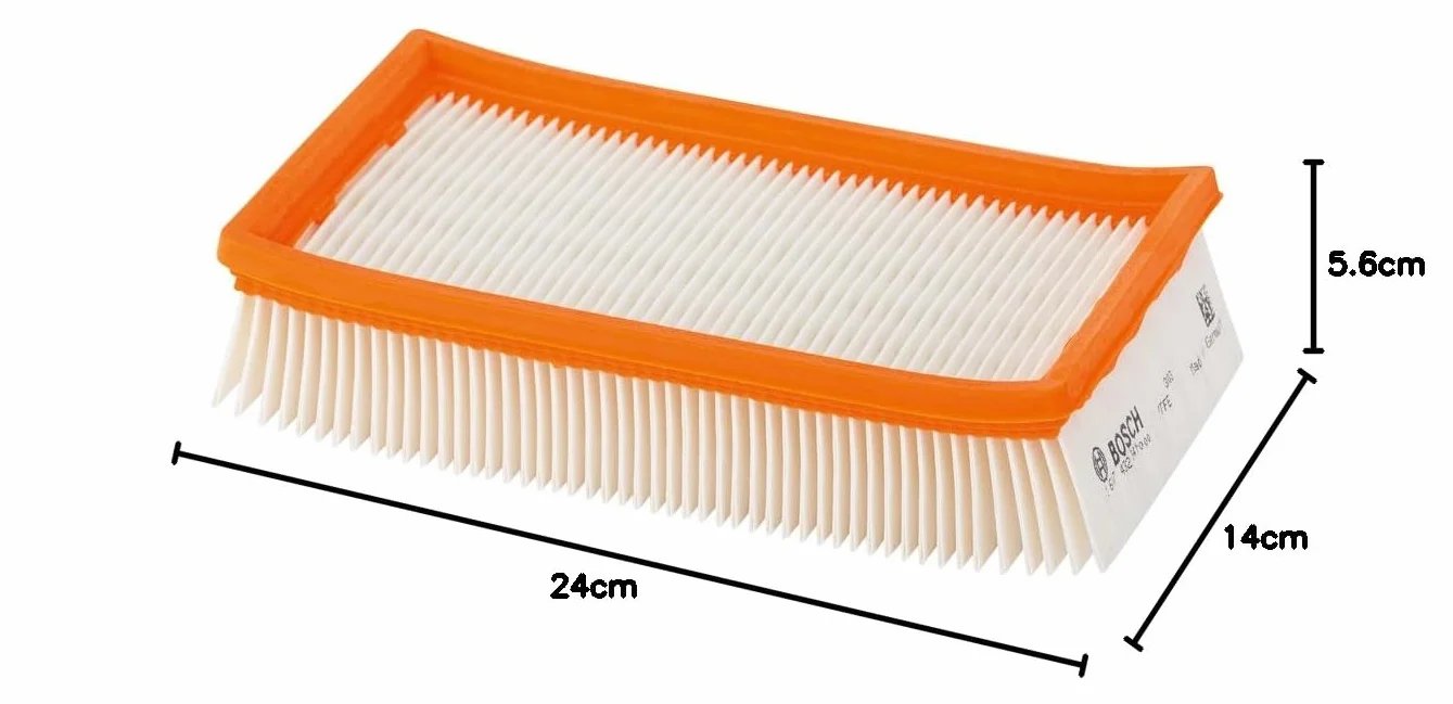 Bosch 2 607 432 033 - Filtro de pliegues plano de celulosa - für GAS 35-55 (pack de 1)