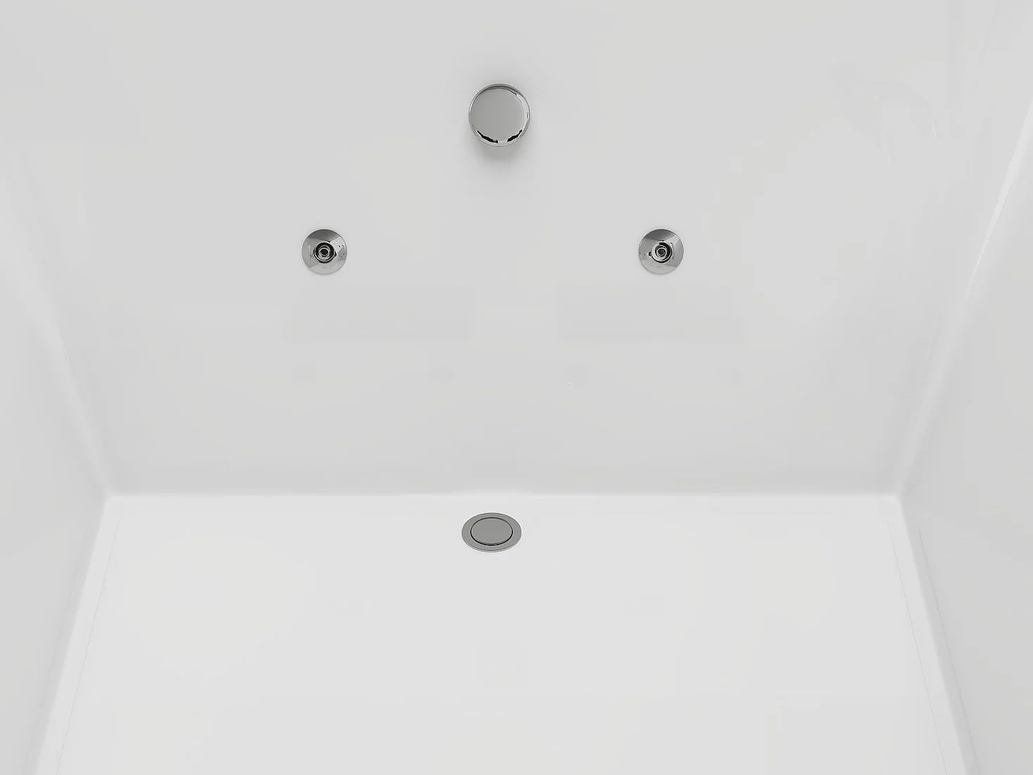 Vente-unique - Bañera de hidromasaje 2 plazas Thalassa - acrílico - blanco