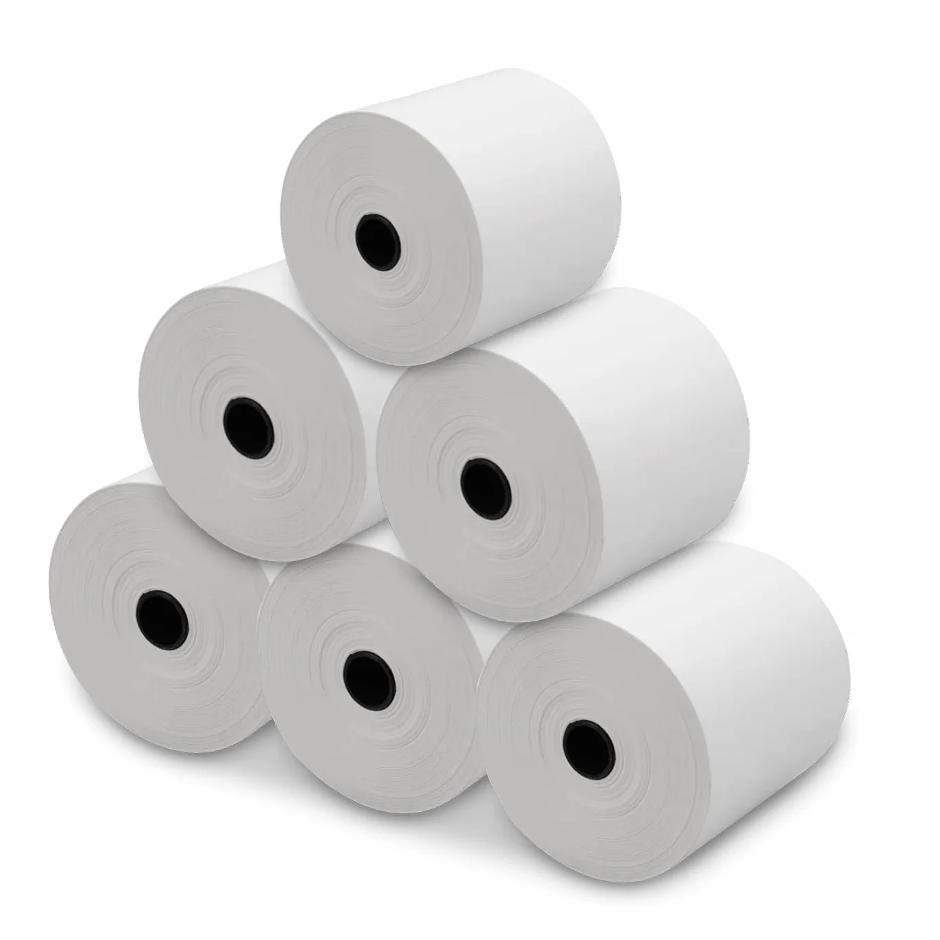 MERCURY TEXTIL - Rollo de Papel Térmico de 80x80x12mm Sin Bisphenol A, para Impresora Térmica, Rollos de Papel de Ticket, Caja Registradora, Recibos,Básculas (6 Rollos)
