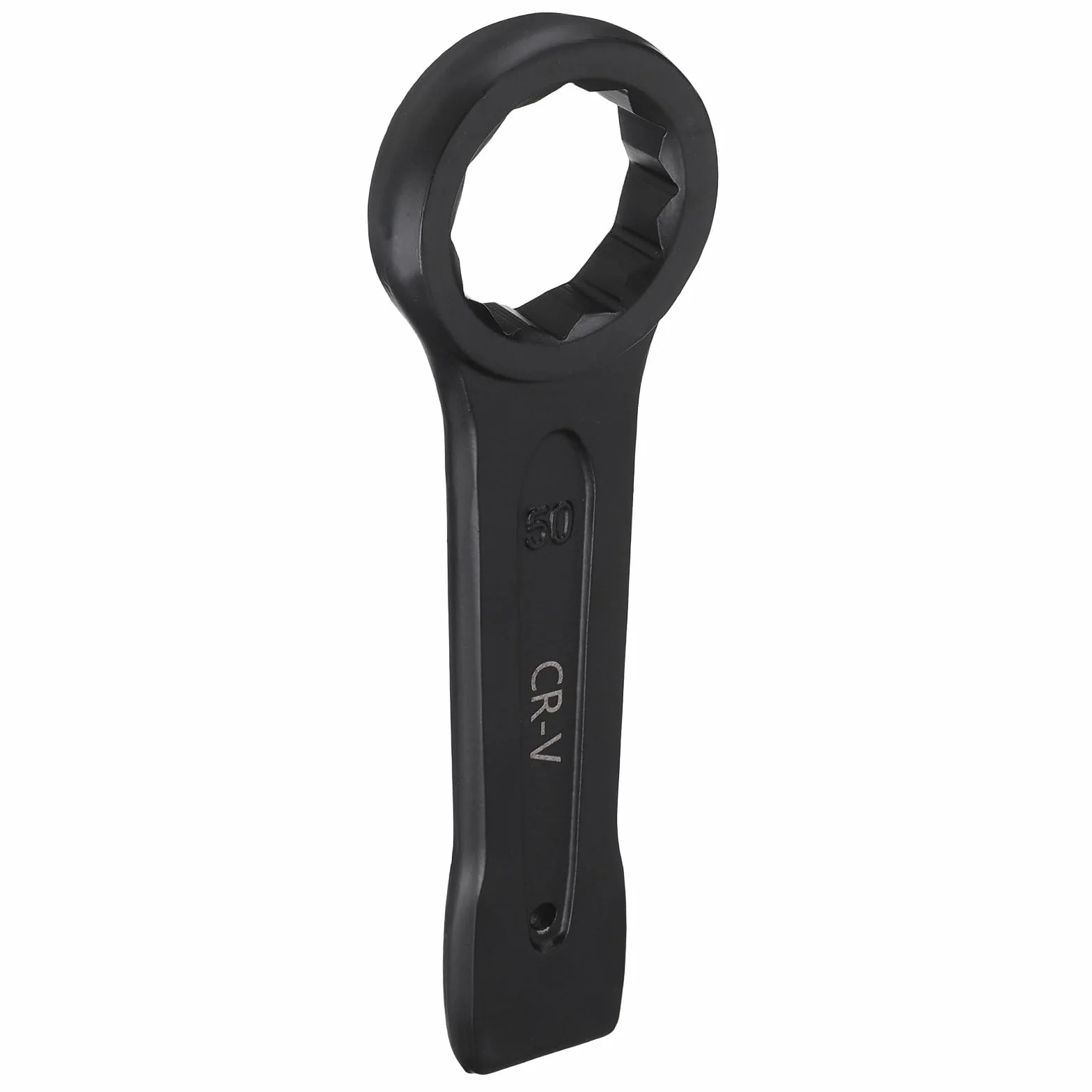 QUARKZMAN Llave De Golpe De Caja Plana De 50mm Métrica De Acero CR-V De 12 Puntos Llave De Impacto Plana De Pintura Horneada De Una Cabeza Herramienta Manual Para Reparación Automotriz