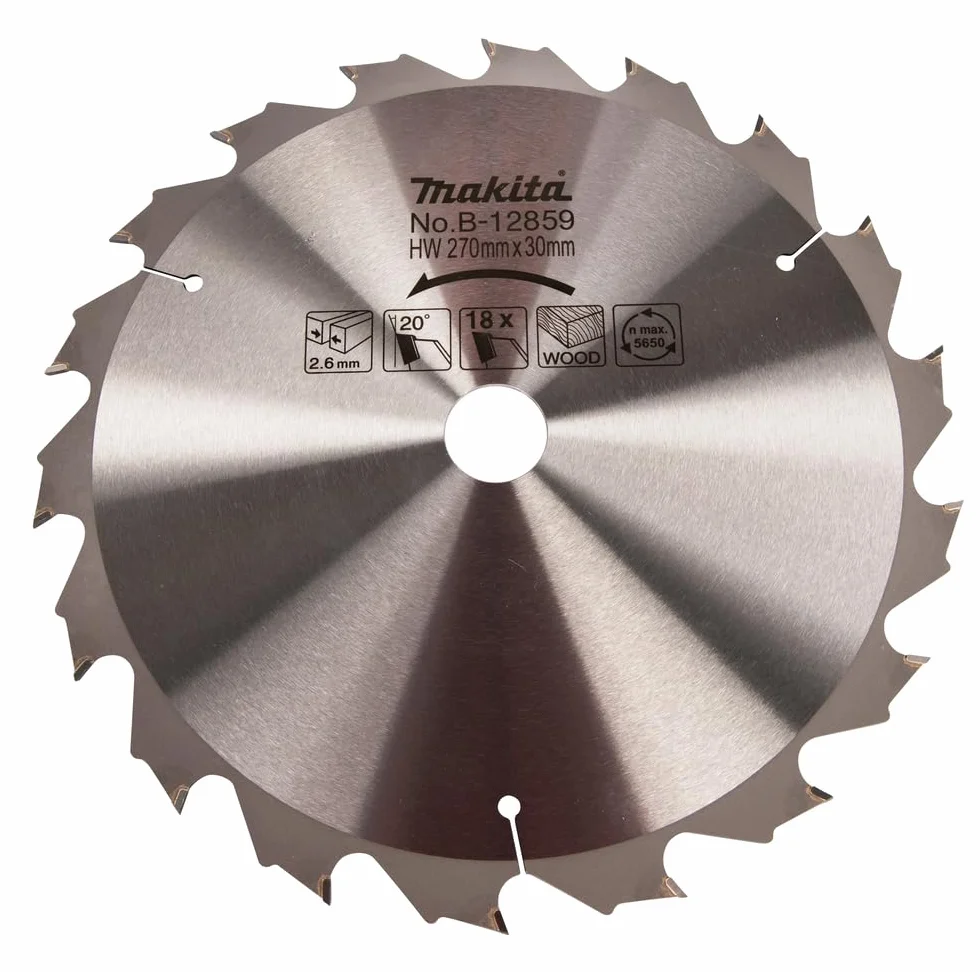 Makita B-12859 Hoja De Sierra Circular Estándar TCT 270x30mm Madera 18T