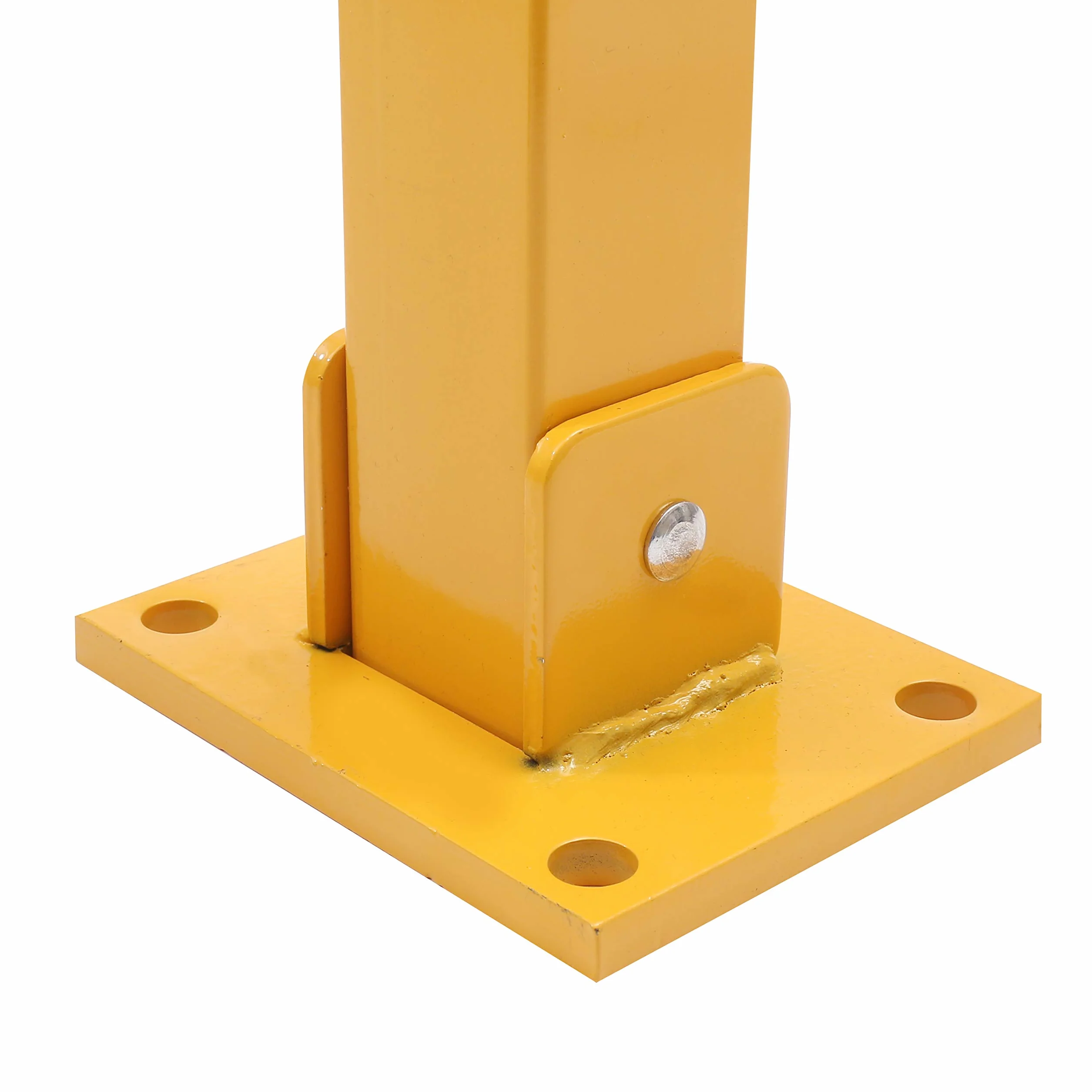 KATSU Bolardo de Bloqueo de Espacio para Estacionamiento de Automóviles Bloqueable Plegable Poste de Barrera de Parking de Coche, Amarilla y Roja, Cerradura superior, 70cm de Altura