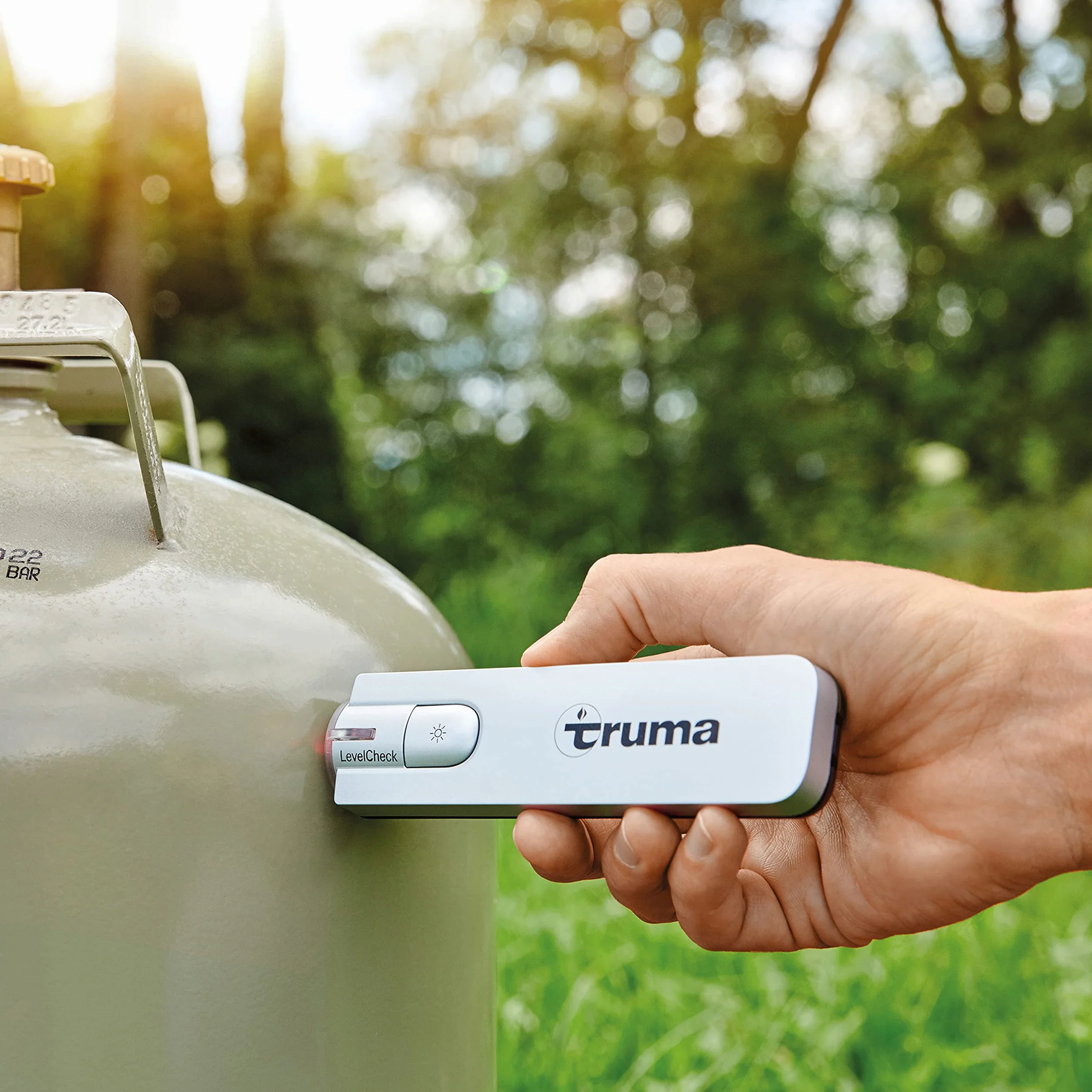Truma LevelCheck Indicador de Nivel de llenado para Botellas de Gas • Medidor de Nivel de Gas • Práctico Medidor de llenado