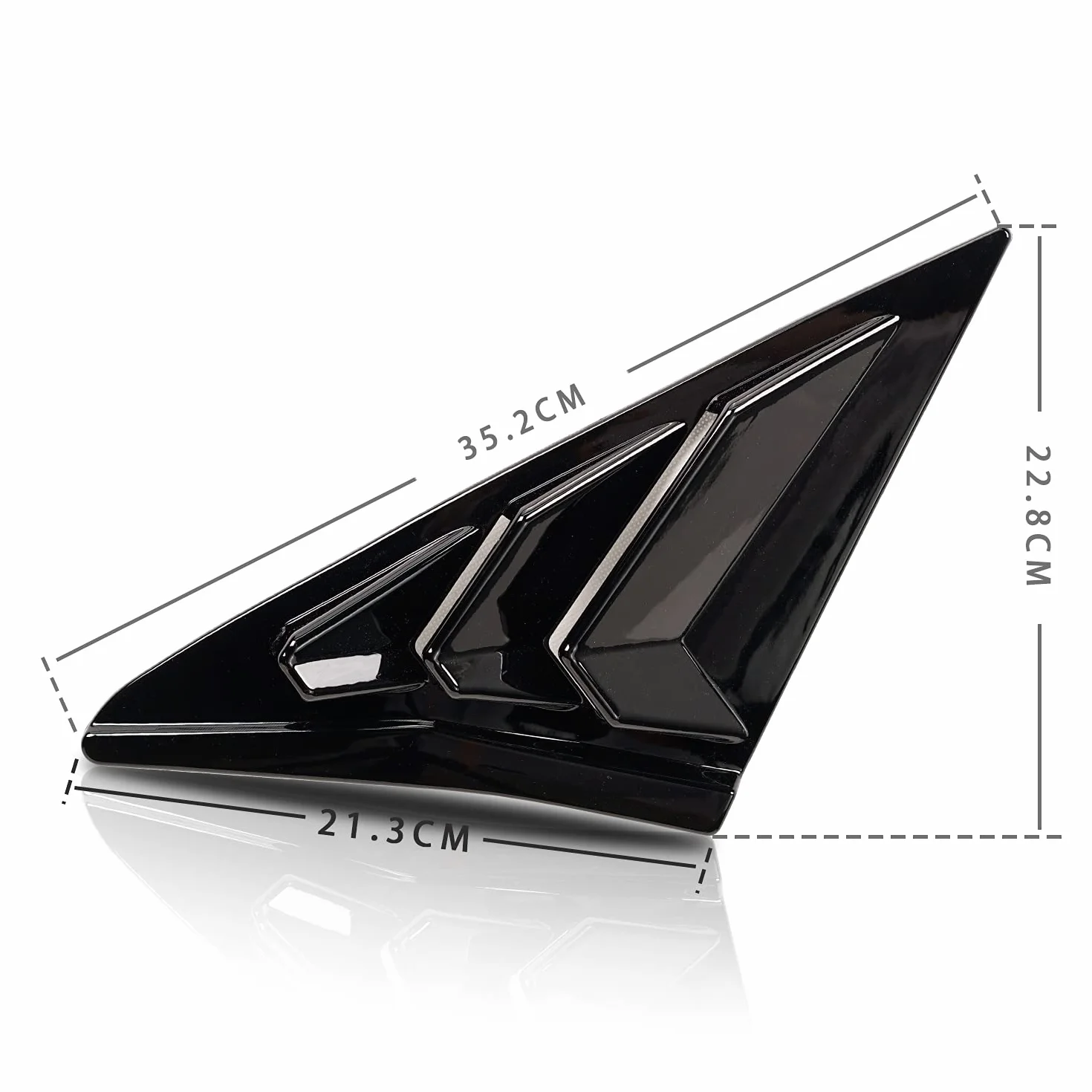 Archaic Persianas de ventana para Honda Civic Type R Hatchback FK7 FK8 2016-2021, cubierta de persiana para Civic de 10ª generación (Negro Brillante)