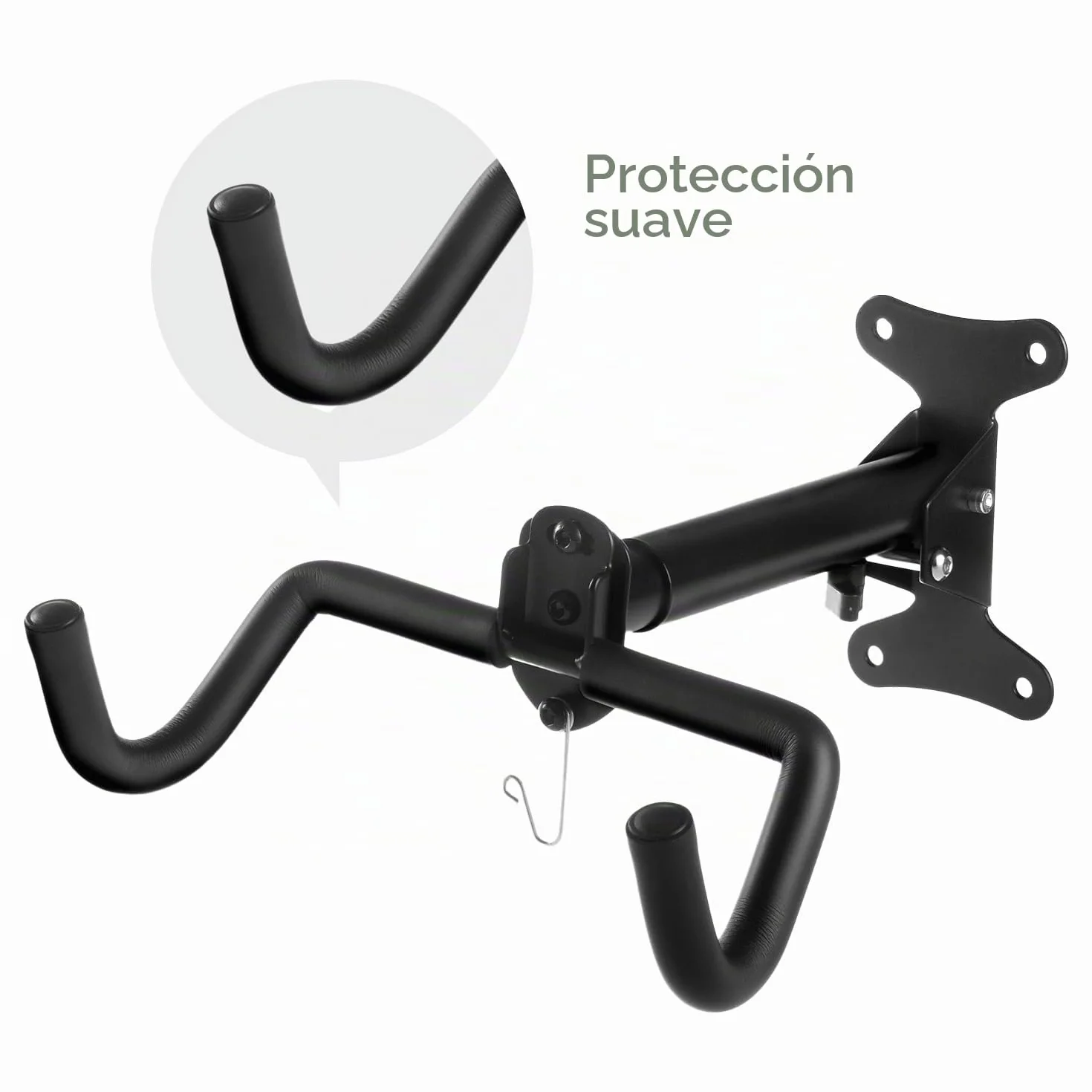 Soporte de pared para bicicletas Maclean, horizontal, acero, carga máx. 30 kg, MC-484