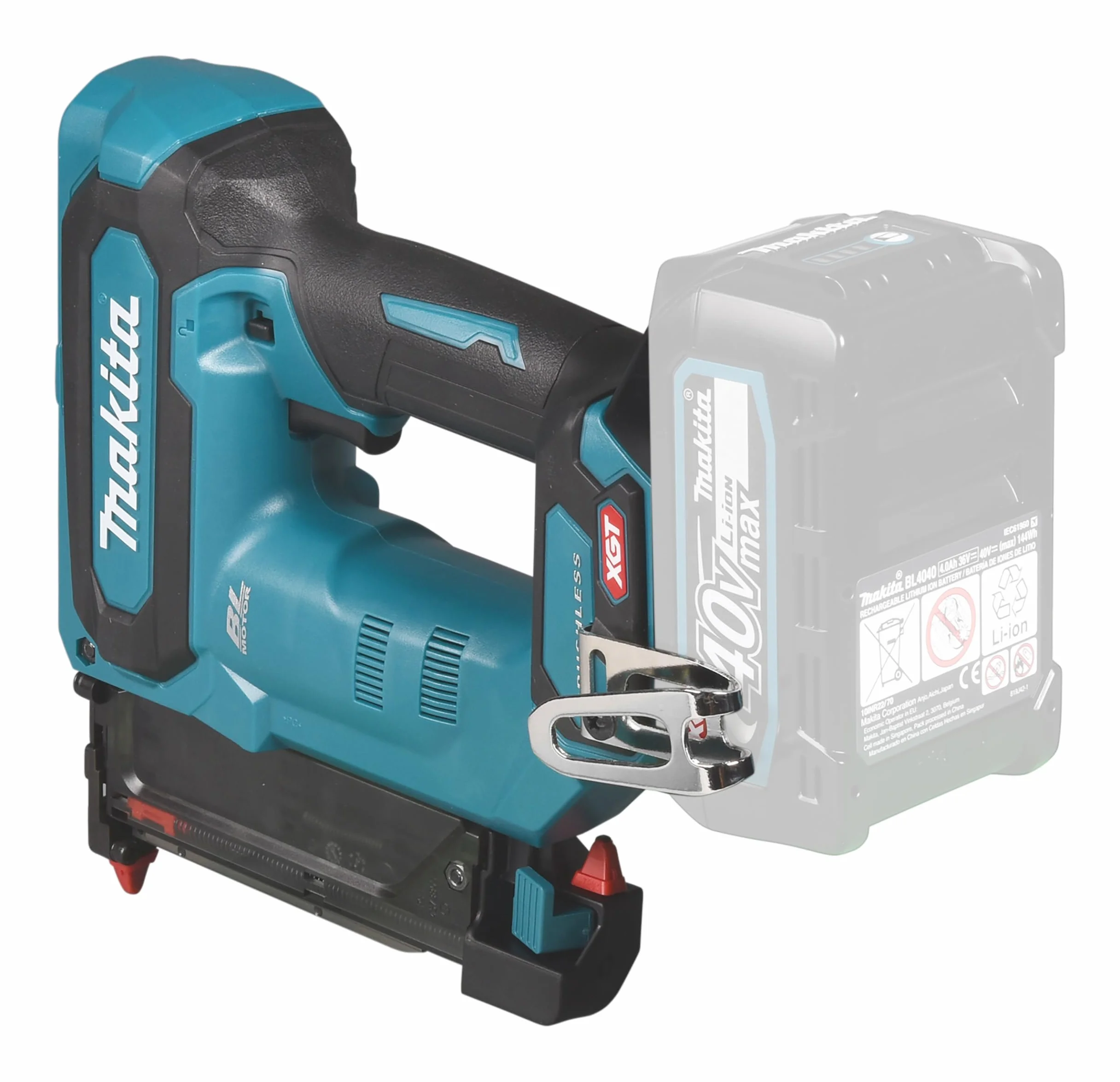 Makita PT001GZ Clavadora sin escobillas 40V Max Li-ion XGT Baterías y cargadores no incluidos