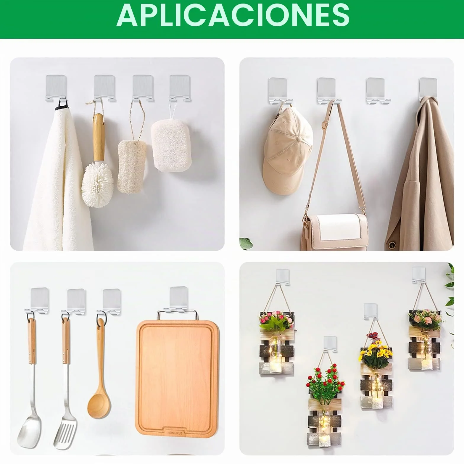 Bolatus 2 unidades de soporte para afeitadora de ducha, gancho autoadhesivo, soporte de afeitado para ducha, acero inoxidable, gancho para toalla, gancho para toallas sin taladrar, ganchos de pared