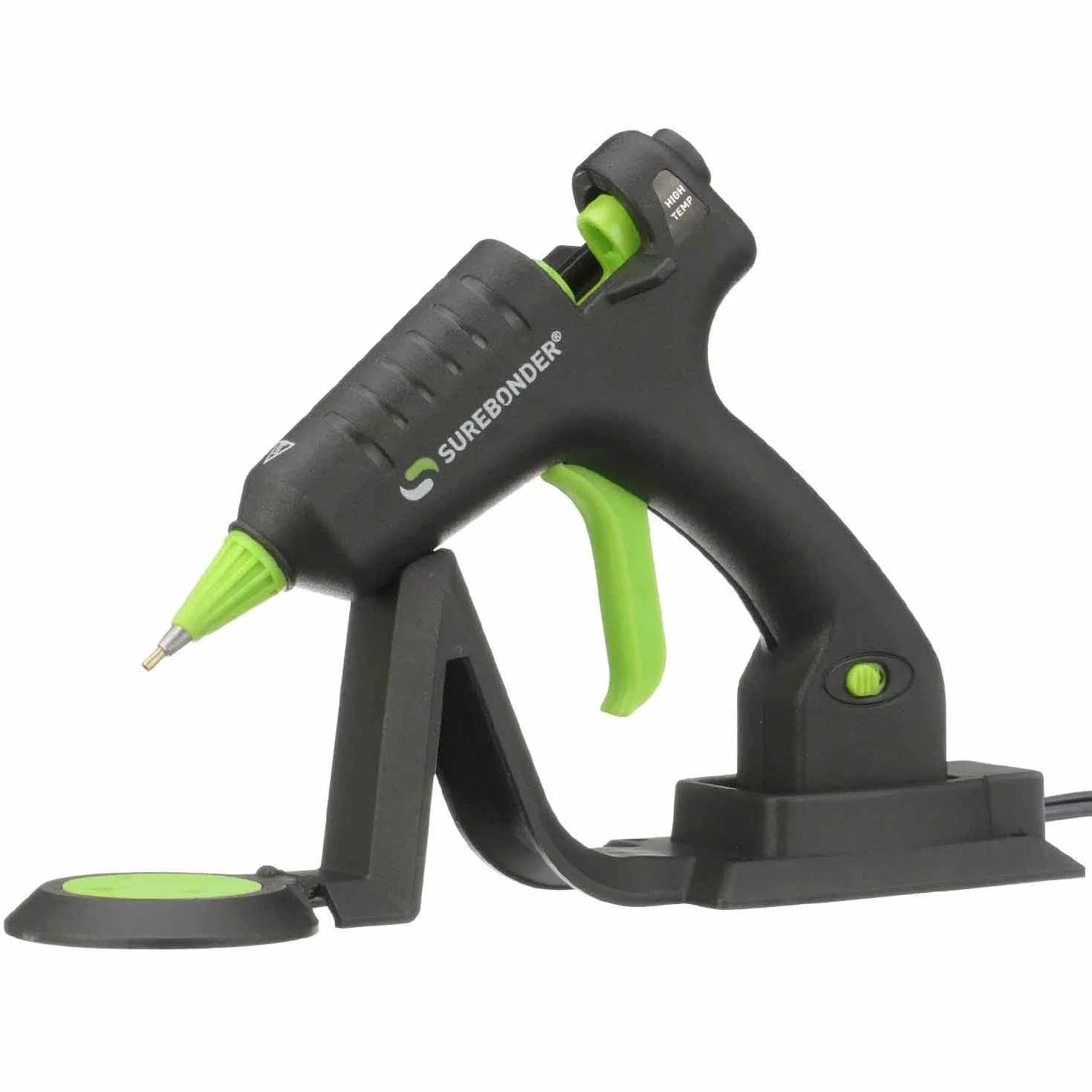 Surebonder Pistola de pegamento mini inalámbrica 20 vatios - Negro - Detail - Perfecto para proyectos detallados y bricolaje - Con punta de detalle extendida y seguridad integrada