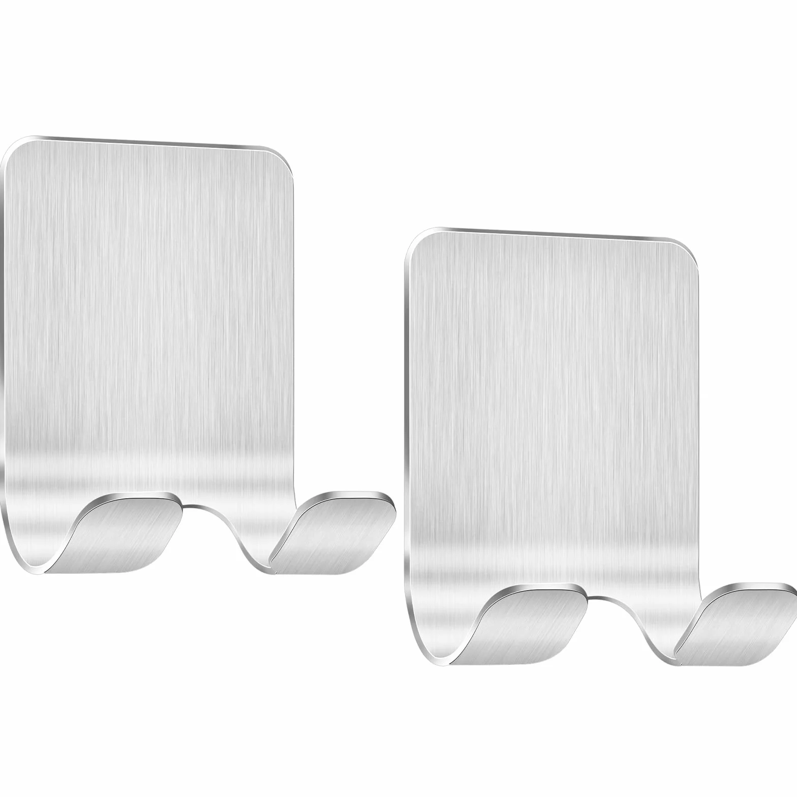 Bolatus 2 unidades de soporte para afeitadora de ducha, gancho autoadhesivo, soporte de afeitado para ducha, acero inoxidable, gancho para toalla, gancho para toallas sin taladrar, ganchos de pared