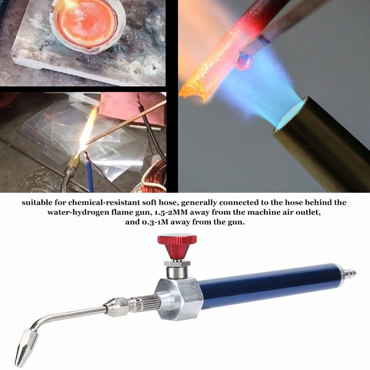 Reguladores de kit de micro antorcha EVTSCAN, mini antorcha de oxígeno de agua para soldar joyería para el procesamiento de fabricación de joyas