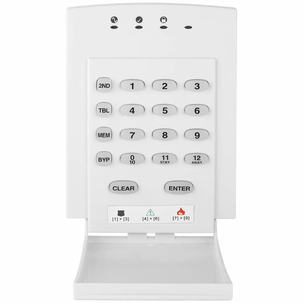 Teclado de control de alarma antirrobo de seguridad para el hogar con un solo botón y brillo: crea tu espacio sin esfuerzo