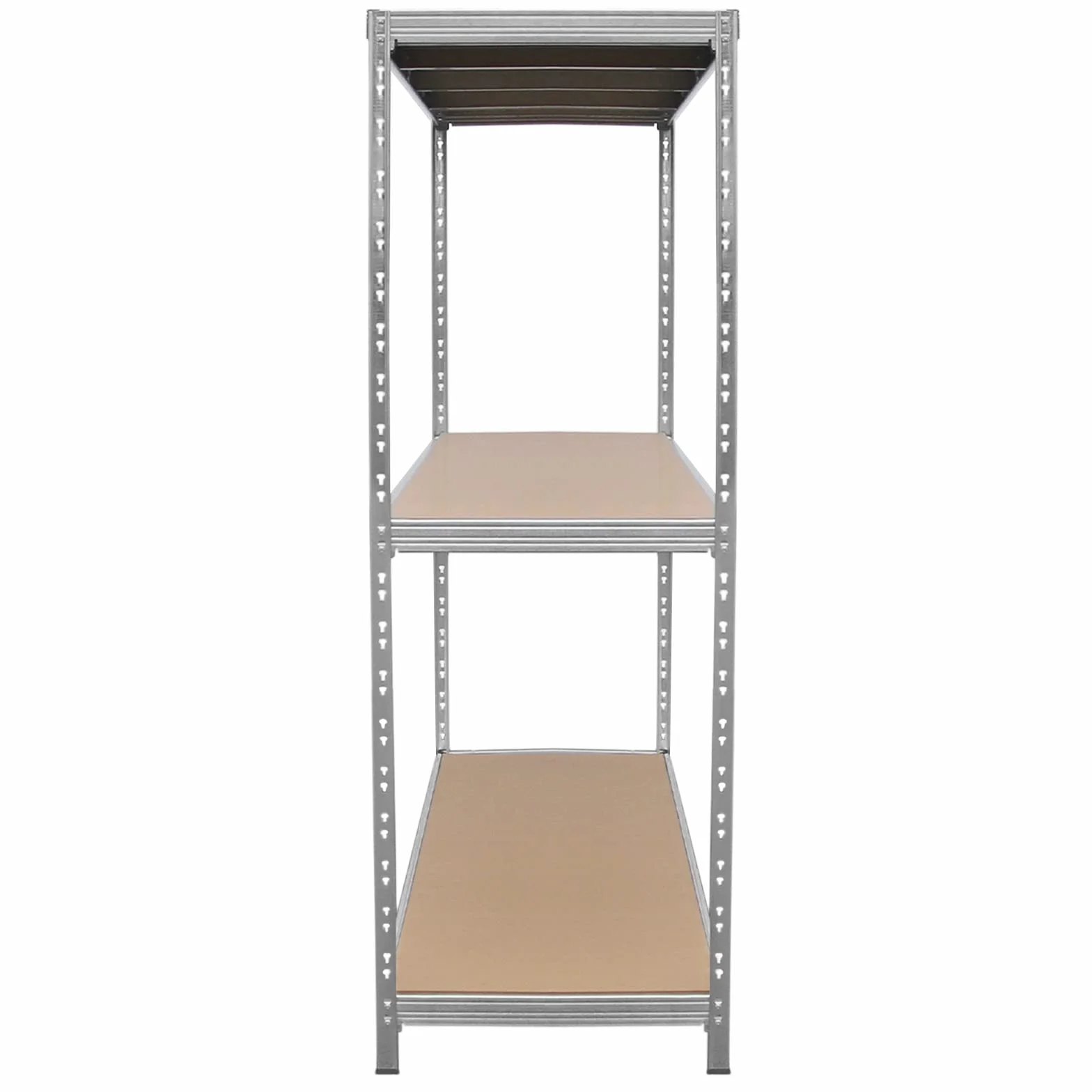 Estantería de Garaje Acero Galvanizado Resistente Almacenamiento 186cm x 200cm x 60cm 3 Niveles (400kg por estante) 1200kg de Capacidad Estantería para el Cobertizo Taller Oficina sin Tornillos