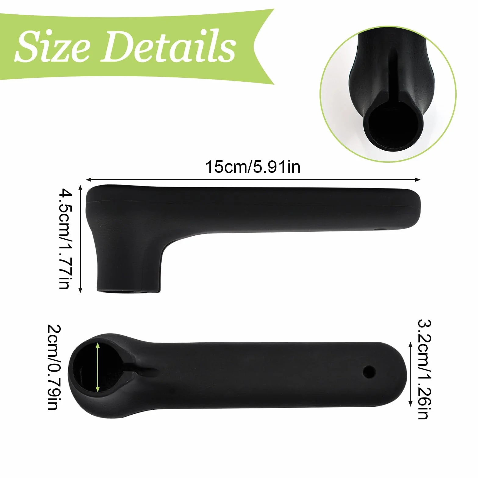 Fundas para manijas de puerta, 10 unidades, color negro mate, fundas de silicona para manillas de puerta antiestáticas, protector de perilla de puerta para palancas de puerta cuadradas planas