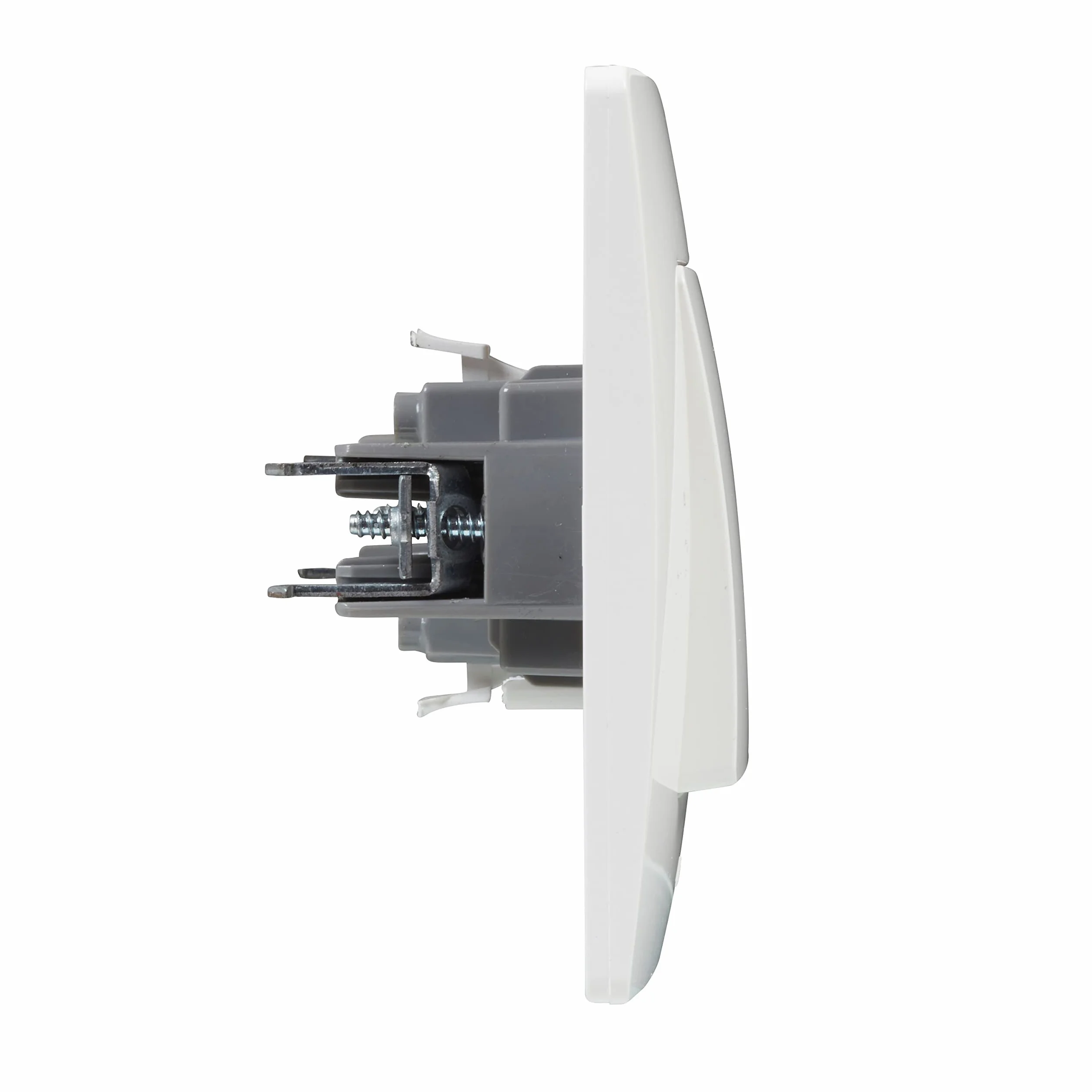 LEGRAND Interruptor Conmutador 10A, Gama Niloé Monobloc, Mecanismo Completo con Marco, Blanco, 396450
