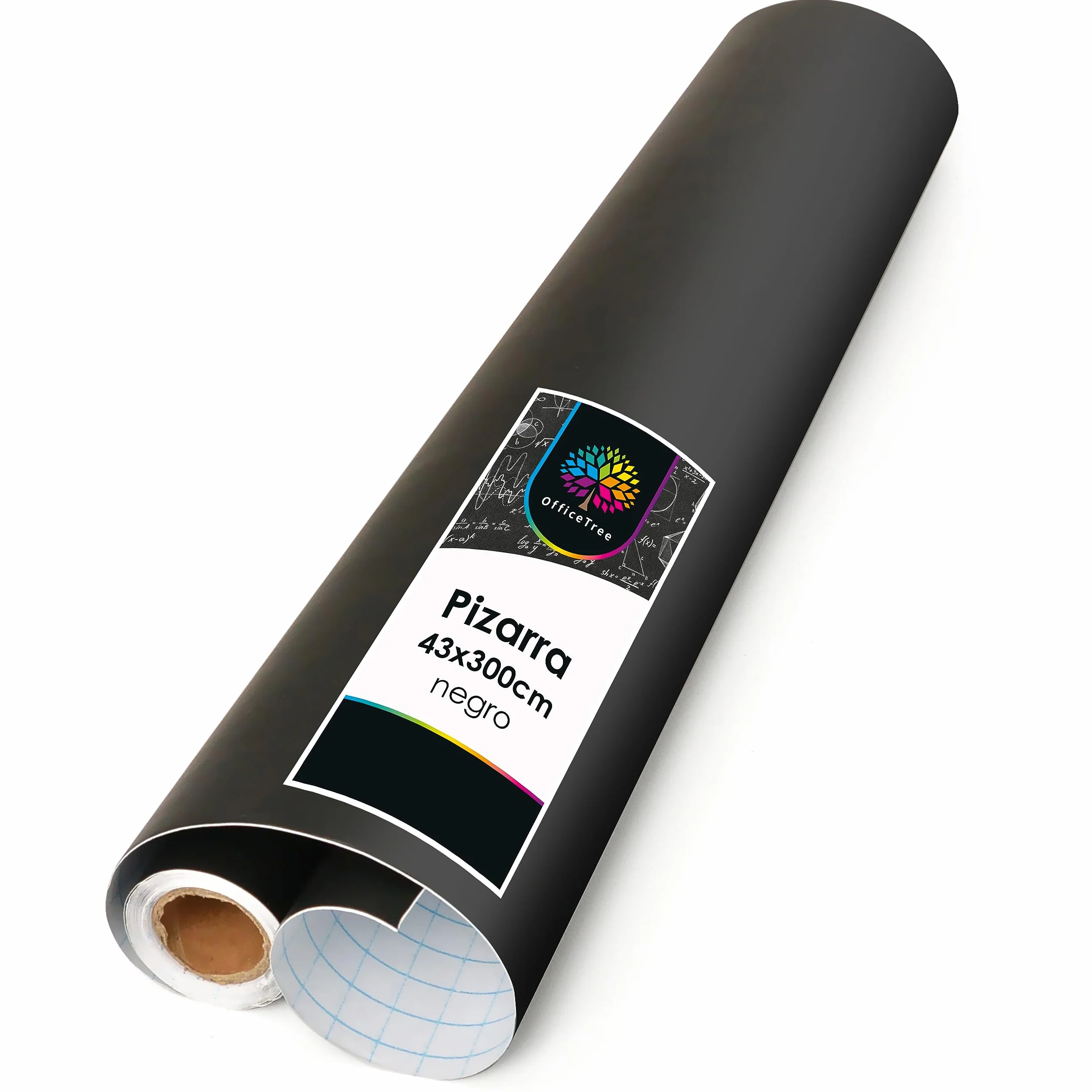 OfficeTree Vinilo Pizarra Adhesivo 43 x 300 cm - Pizarra Negra Adhesiva
