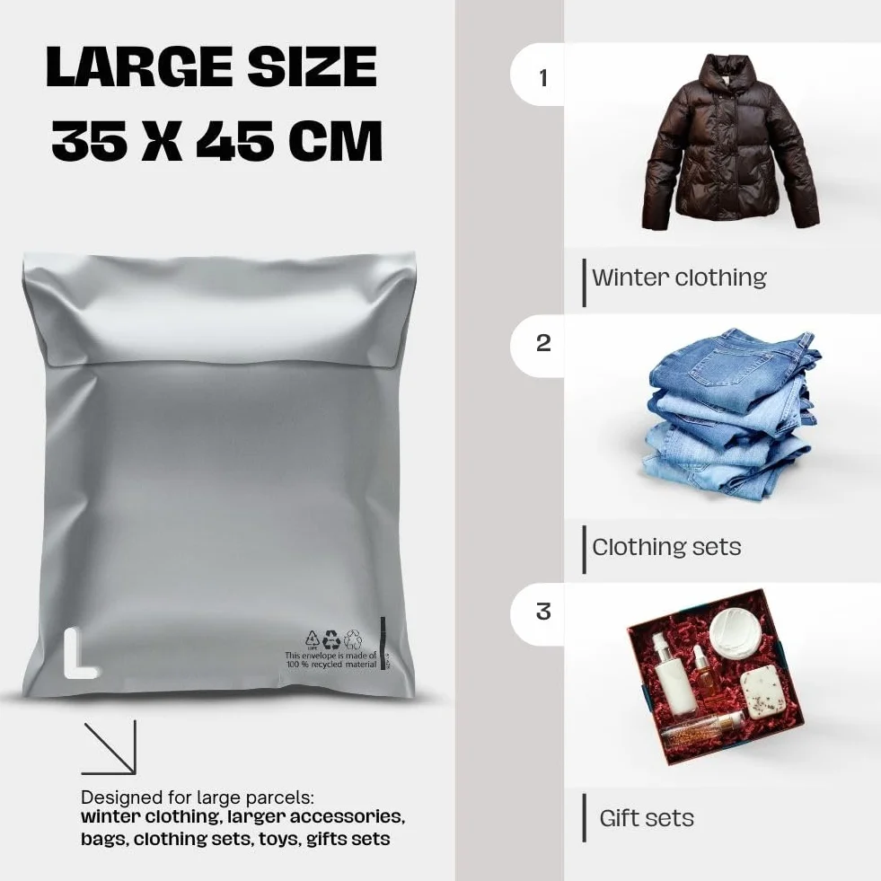 RAGO Juego de 30 piezas Bolsas envio Vinted S-10 M-10 L-10 Sobres Envios Embalaje para envíos