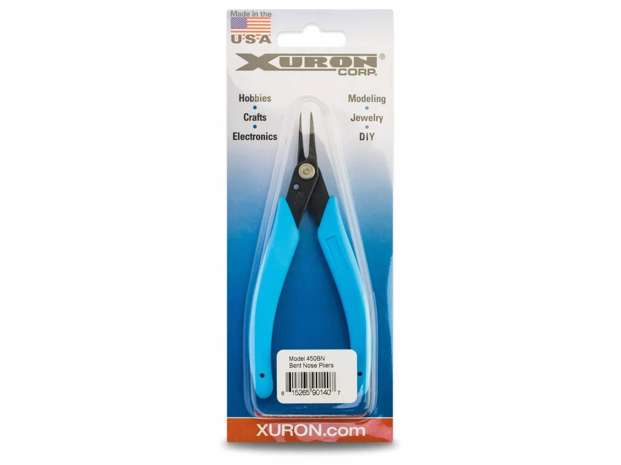 Xuron Bent Nose Plier, Blue