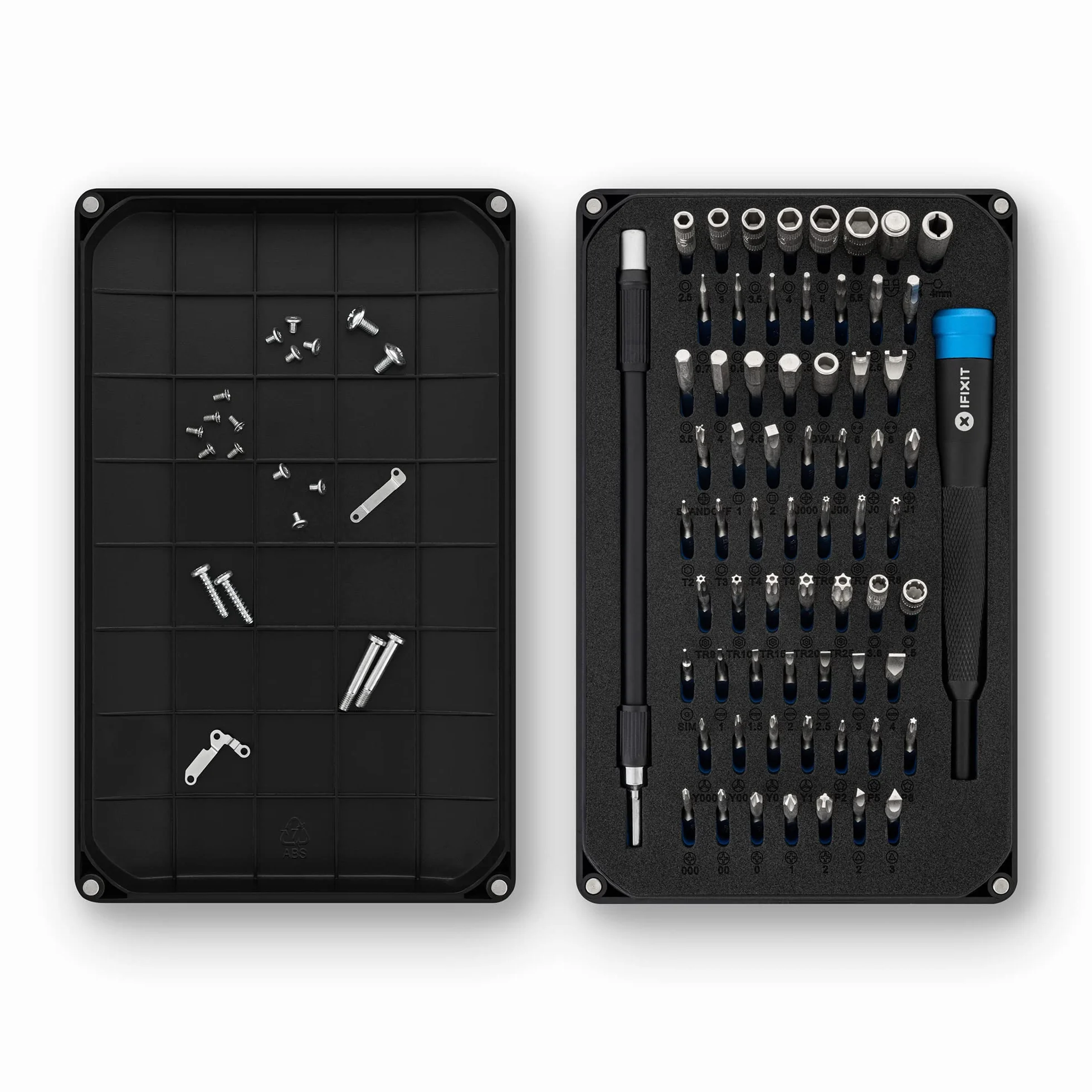 Kit de destornilladores Mako de iFixit: 64 puntas de precisión para reparación de dispositivos electrónicos