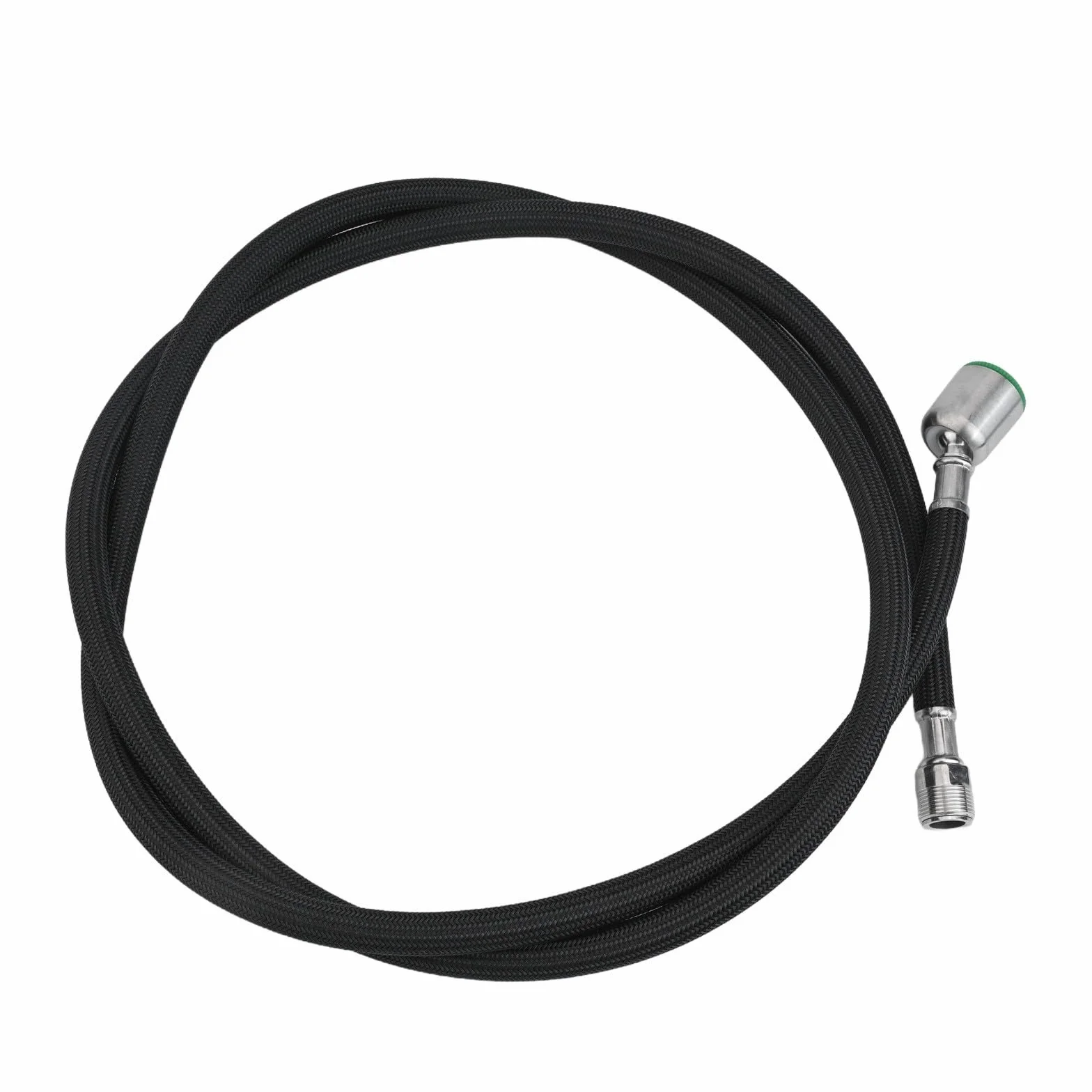 Manguera de repuesto extraíble para grifo de cocina, flexibilidad superior y características de seguridad con tubo interior de gel de sílice y capa exterior de nailon (rosca-negro)