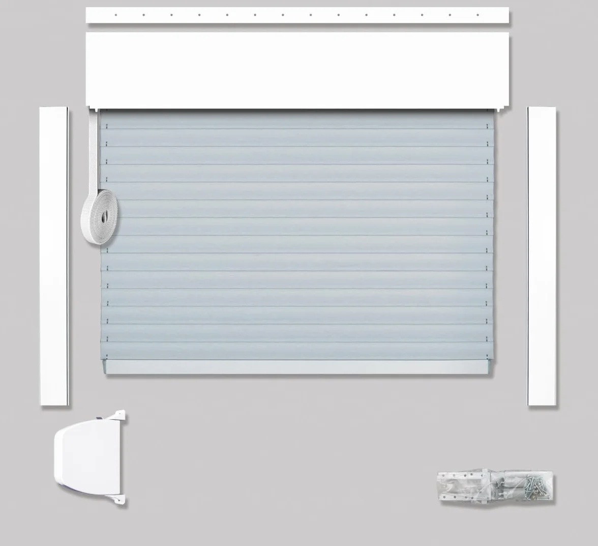 Schellenberg 20097 Juego de persianas enrollables para ventanas, 80 x 100 cm, blanco/gris