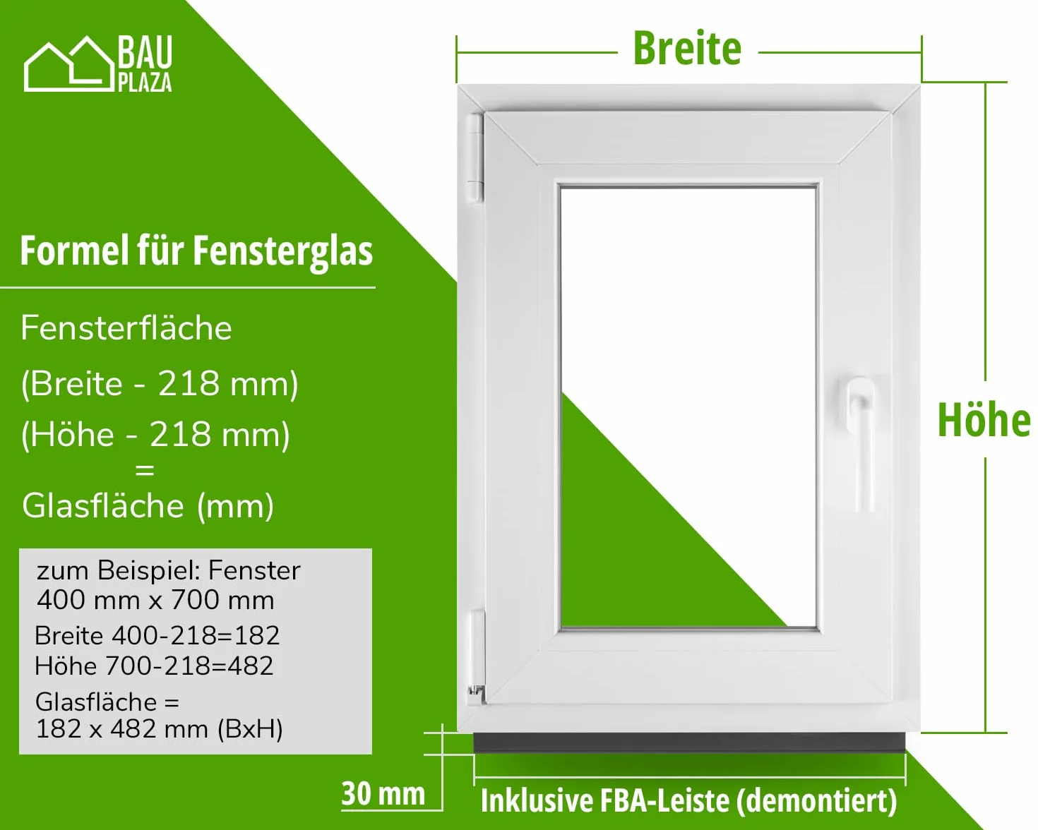 Ventana PVC oscilobatiente 40 x 50 cm / 400 x 500 mm (ancho x alto) apertura izquierda antracita exterior/blanco interior, doble acristalamiento 32 mm, aislamiento térmico y acústico