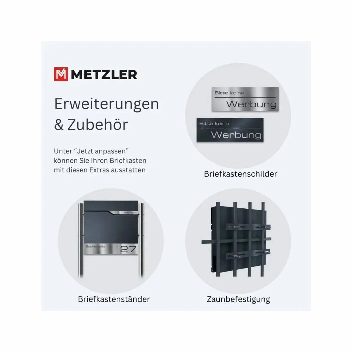 Metzler Buzón Negro para 2 Partes con Compartimento para periódicos y número de casa – Buzón de Pared con Dos Etiquetas de Nombre, Grabado láser, Resistente al Agua e Inoxidable | Albrecht
