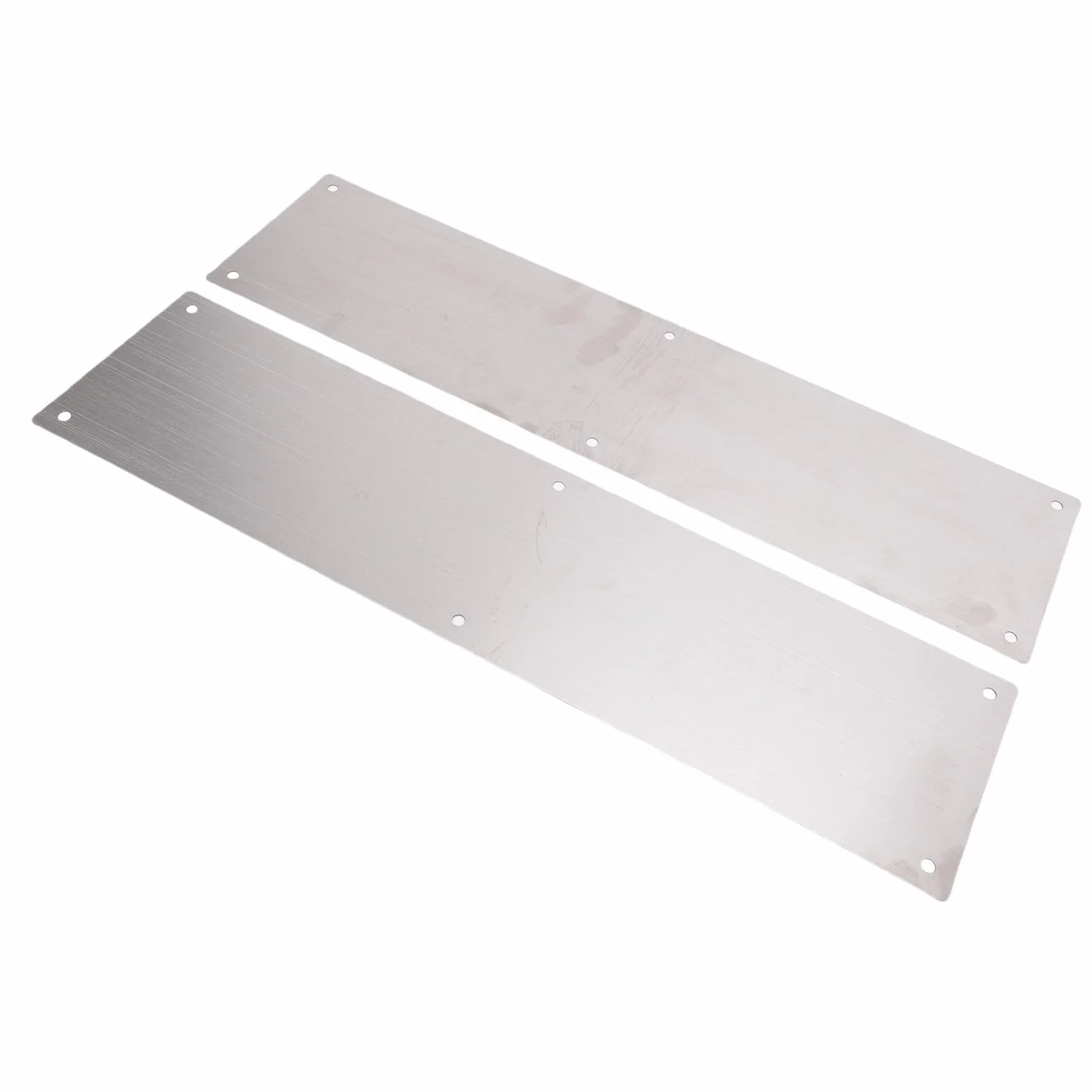 Naroote Paquete de 2 Placas para Puerta, Protector Inferior de Puerta de Acero Inoxidable, Placa Interior Exterior para Protección Decorativa, Ideal para Puertas Interiores y Exteriores