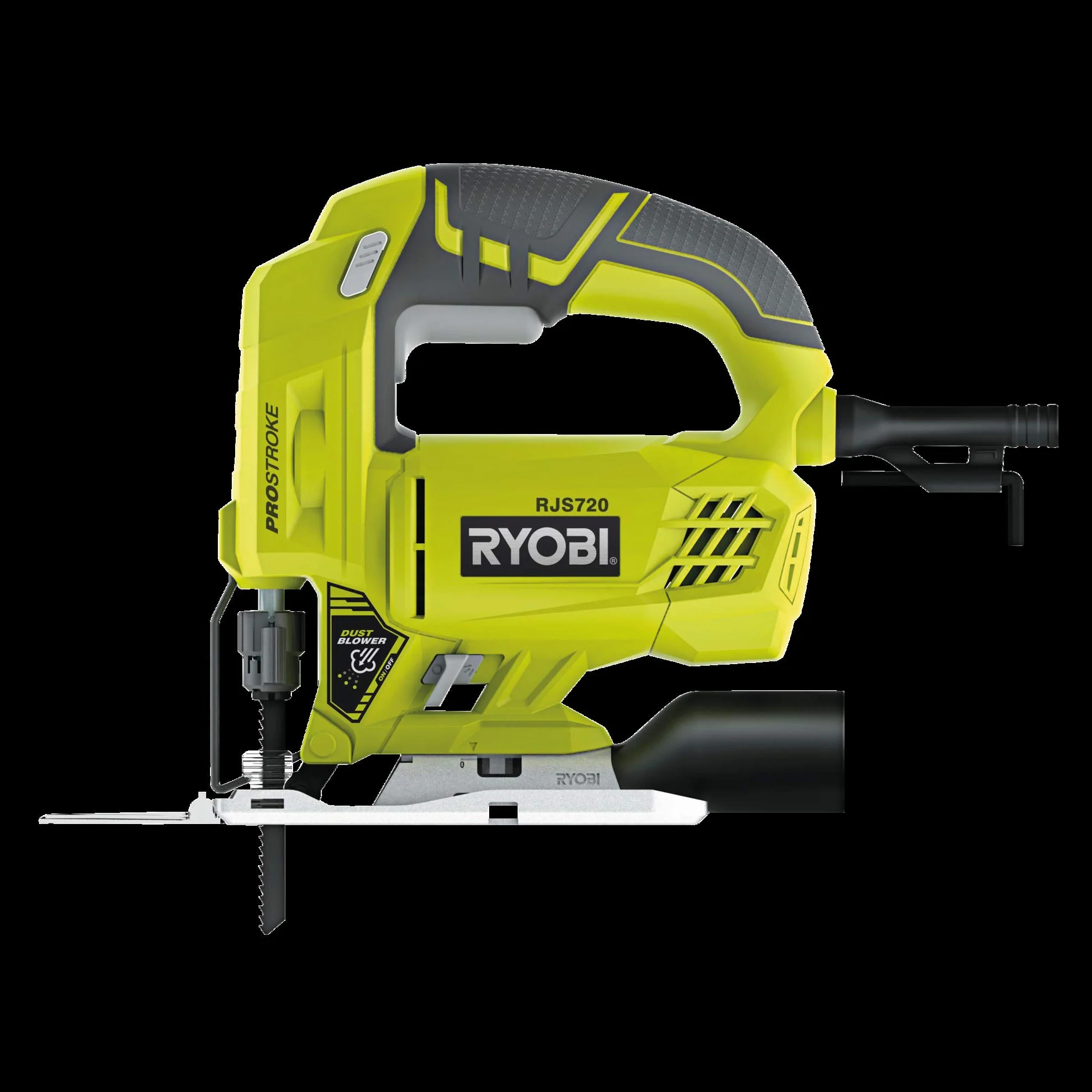 Ryobi RJS720-G power jigsaws 500 W 1,8 kg - Sierra eléctrica (Corriente alterna, 500 W, 1,8 kg, 7,2 cm, 3000 spm, 6 mm)