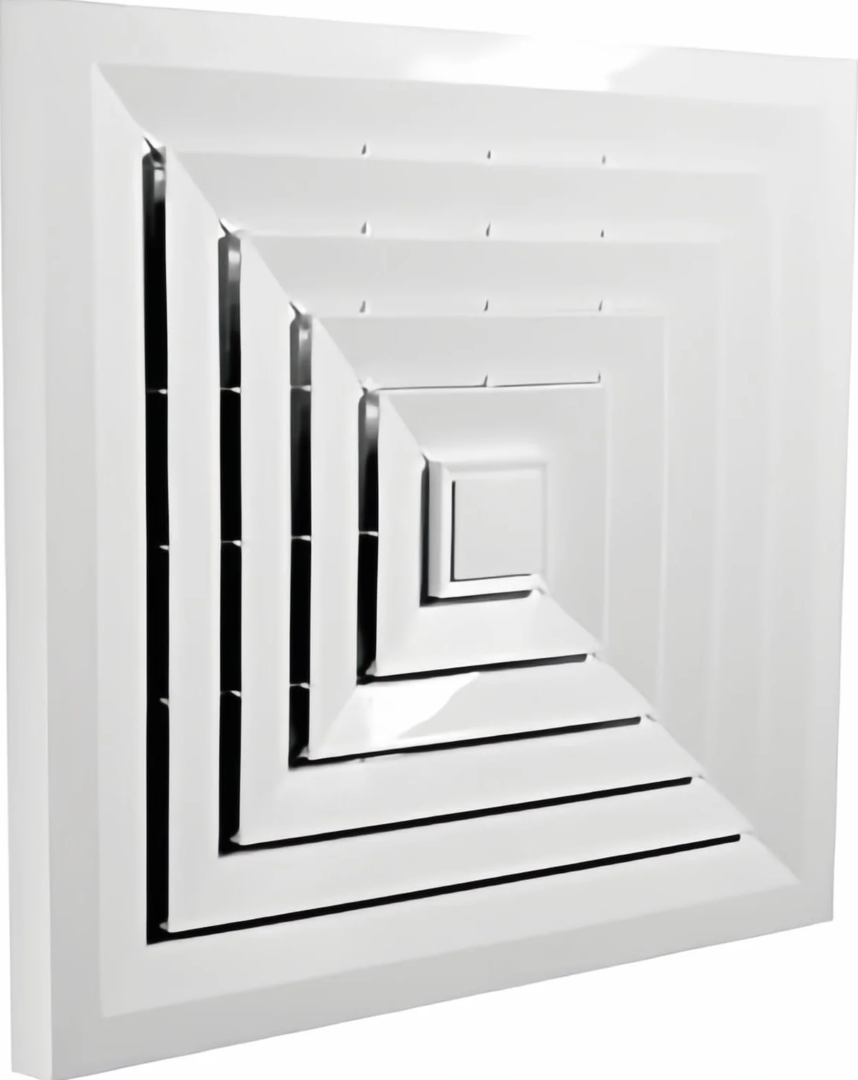LEDUNI Extractor 60X60 cm 50W IP44 100Ø 650 m3/hora con Compuerta Antirretorno