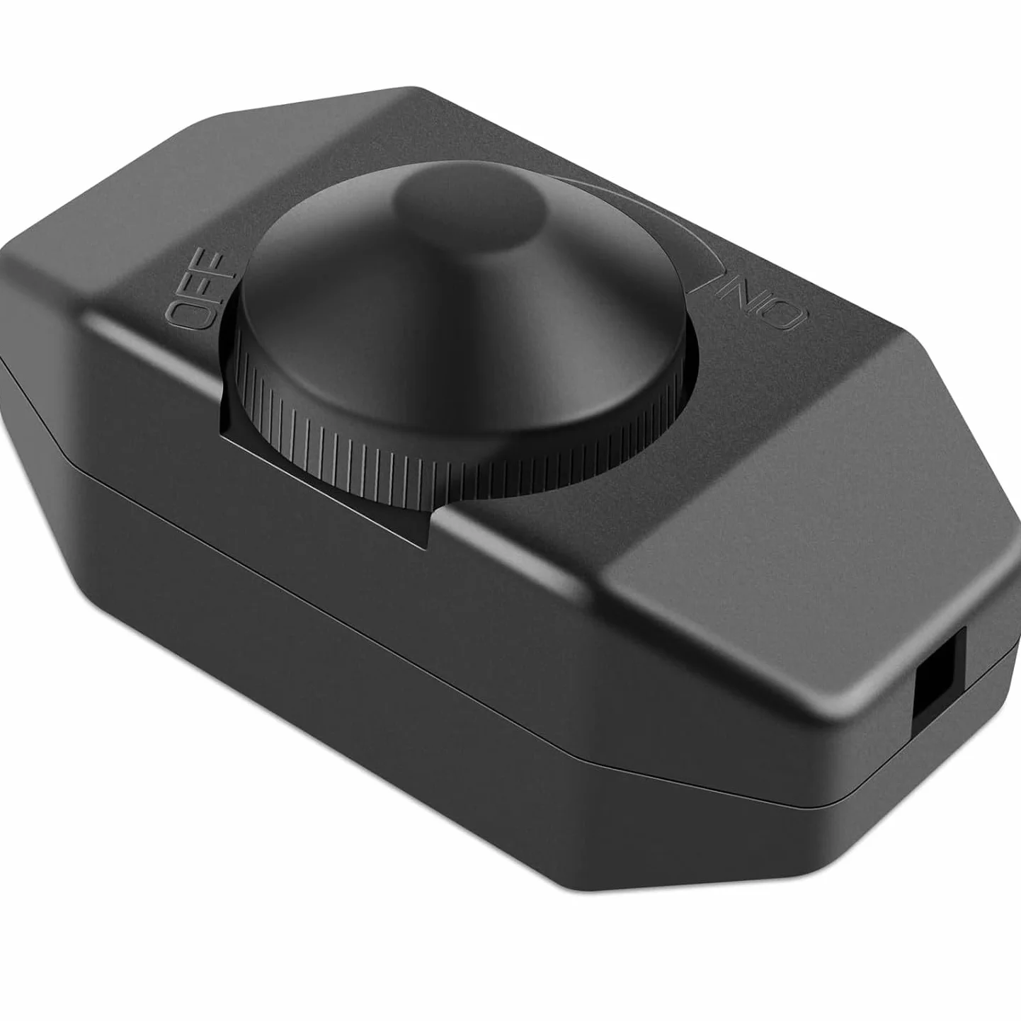 TECHZOCO Potenciómetro regulador de luz con Interruptor, Dimmer LED, Interruptor regulador intensidad, Atenuador de luz, Apto para 60W, 230 Voltios, Conexión por soldadura, PVC, Negro
