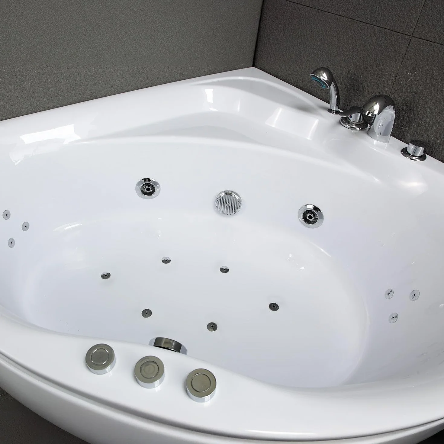 SPALINA Maldives Jets - Bañera de hidromasaje Clásica L. 135 x l. 135 cm