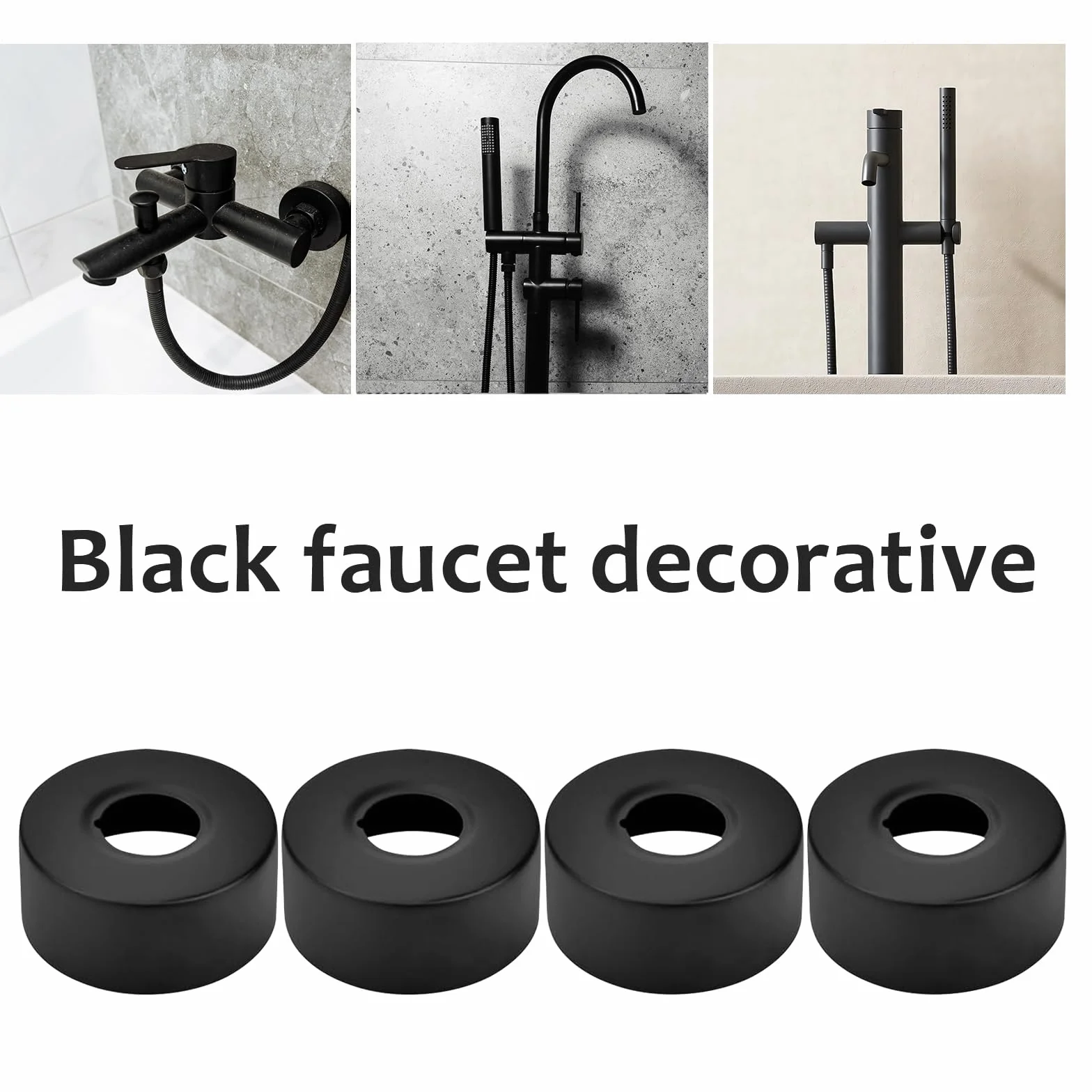 6 Piezas Embellecedor Grifo Ducha, Collares de Tubería Embellecedor Radiador Roseta de Acero Inoxidable Cubierta de Tubo para Baño Grifos Ducha Radiadores(25 MM)