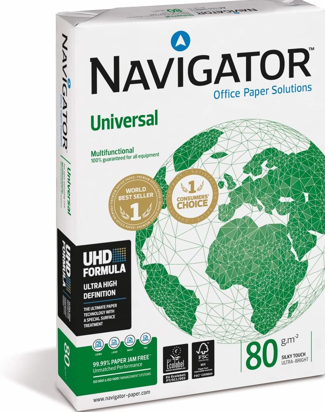 Navigator Universal Papel multiusos A4 80gr 500 hojas