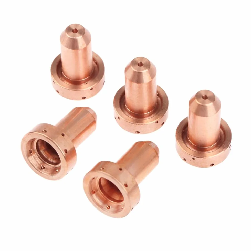 Punta De Contacto ​De Cobre Dinámica térmica Consumibles de Plasma SL60-SL100 Electrodo y Boquilla 9-8215 9-8232 9-8212 9-8211 9-8210 Boquilla Puntas De Contacto (Caliber : 9-8215-10PCS)