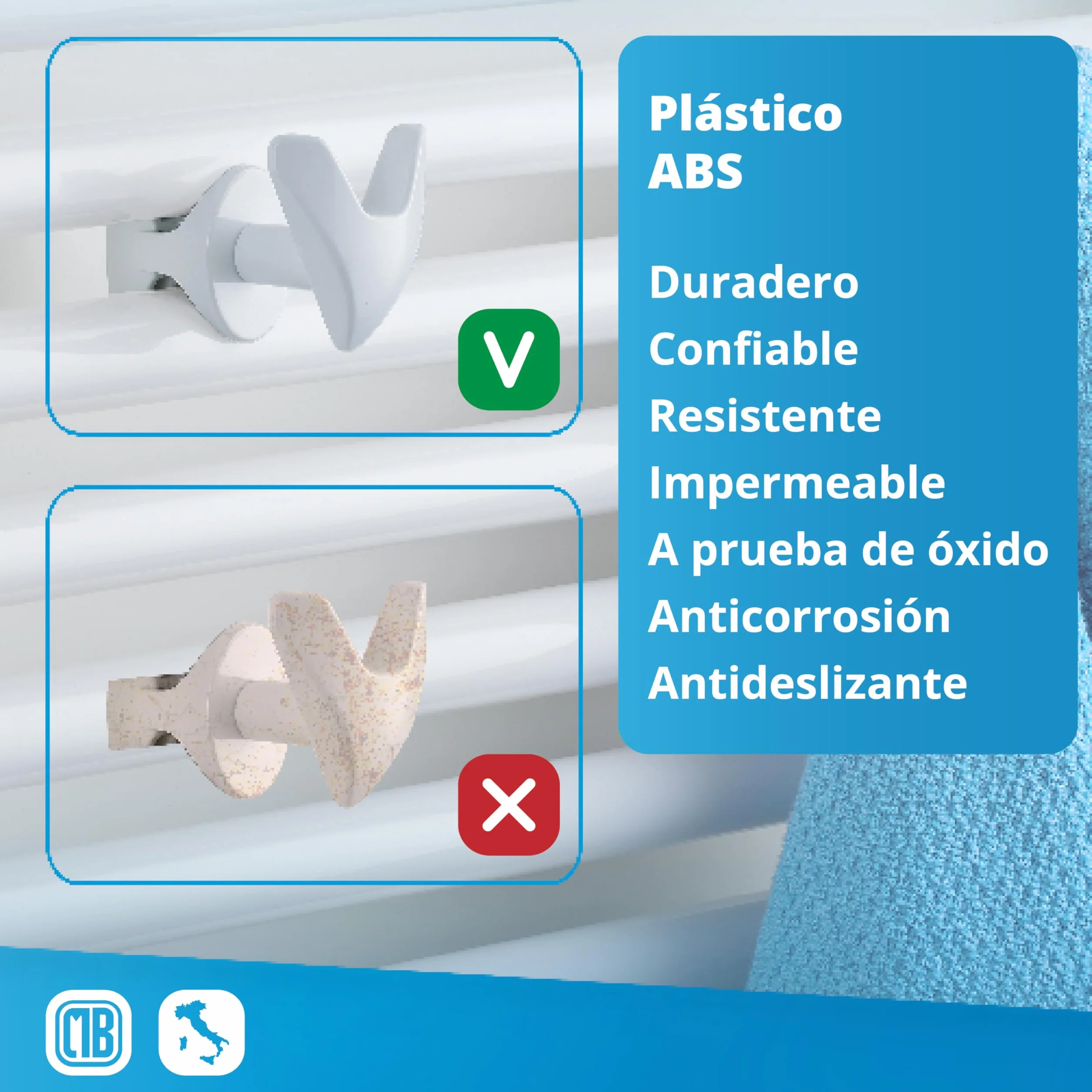 LH Pareja Par de Handy VIP toalleros sin perforación para baño, autoavituallados al radiador toallero sin perforar