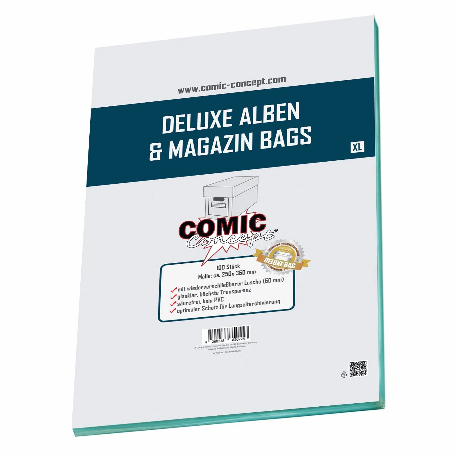 Comic Concept Bolsas para álbumes y revistas de lujo XL (250 x 350 mm)