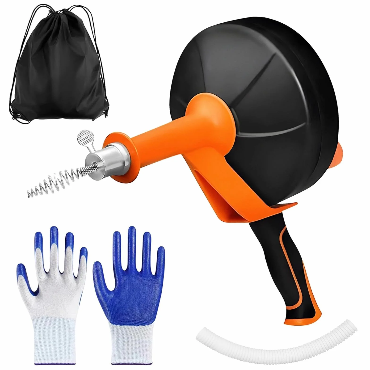 Alambre Desatascador Tuberias 10m, Desatascador Fregadero, Manivela O Taladro Eléctrico 2 En 1, Espiral De Desagüe Para Desagües De Cocina Y Baño