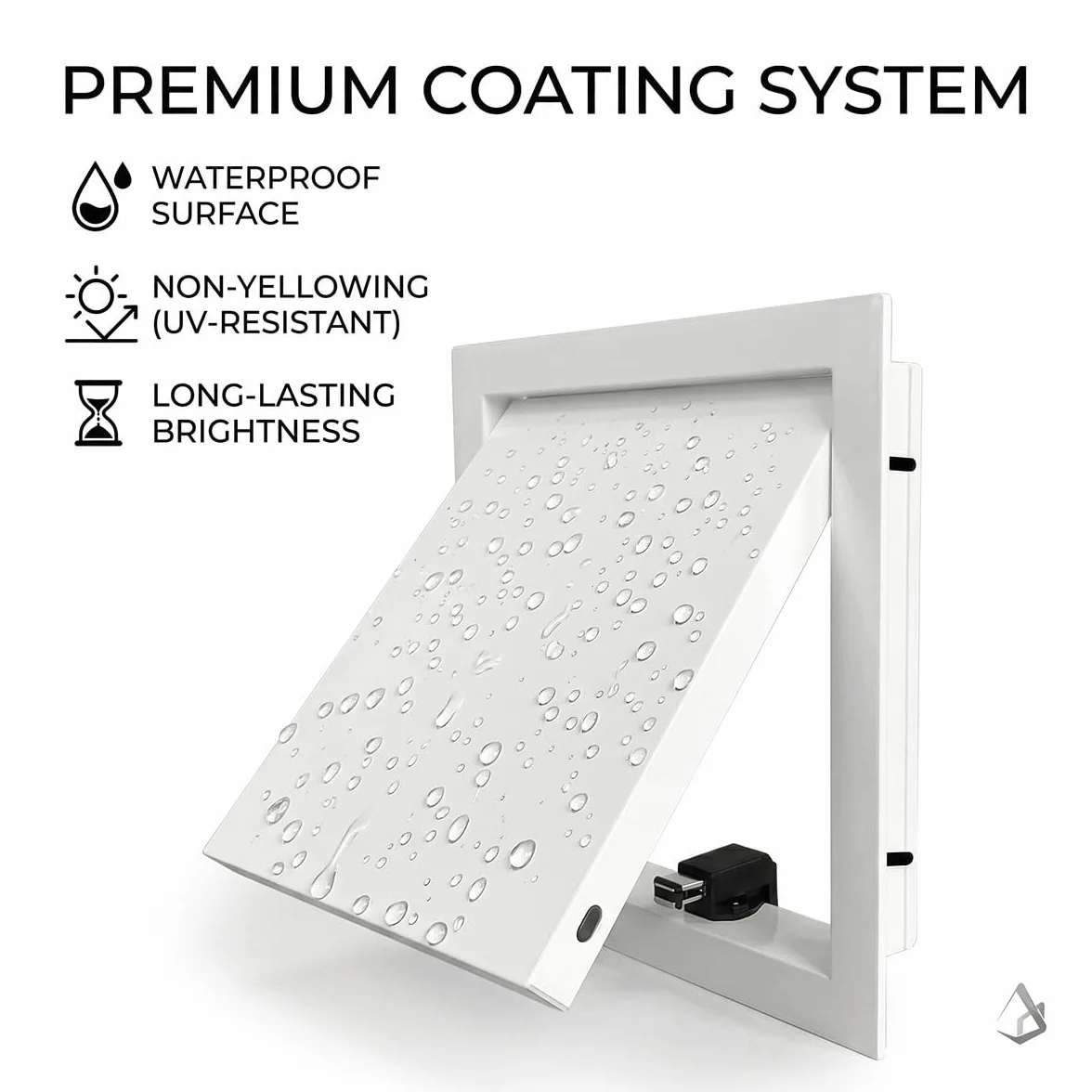 Trampilla de Inspección de Aluminio con Cierre Magnético, Puerta de Revisión Oculta. Panel de Acceso Alicatable para Techo y Pared en Plomería Baño, Montaje Empotrado Fácil.(White,150 x250 mm)