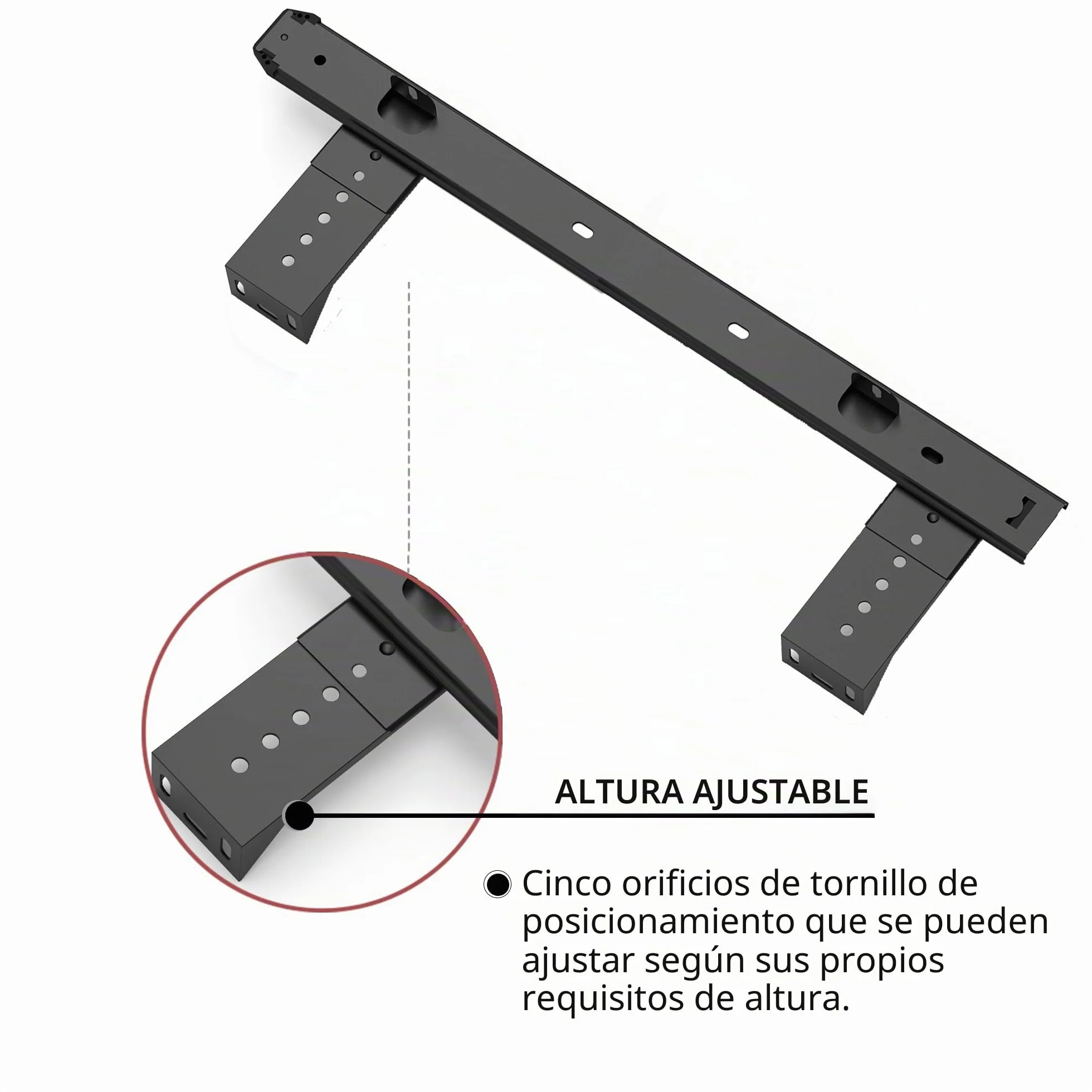 FRMSAET 305/355/405/455 mm Espesor Construcción de acero Teclado Cajón Deslizadores Bandejas Accesorios Gabinete Muebles Rieles de hardware (405 mm, Negro)